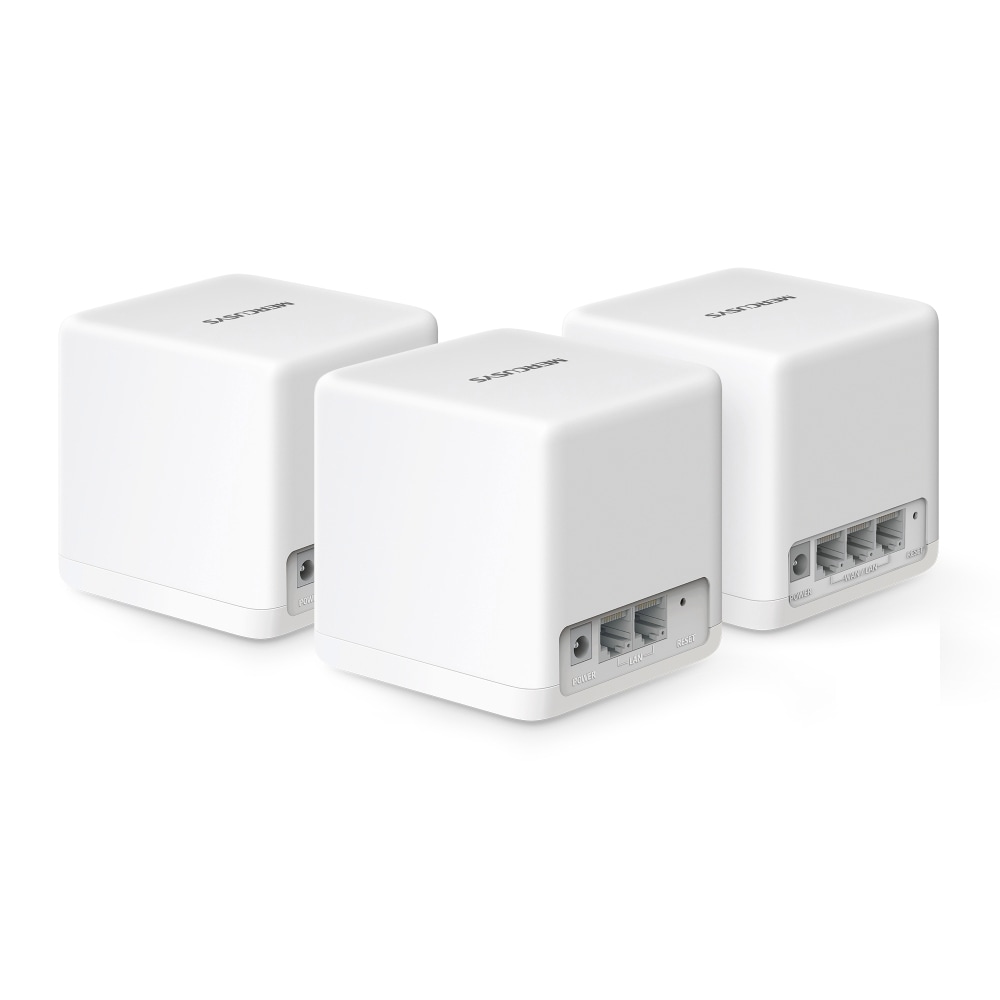 TP-Link WLAN-Router »Mercusys Halo H1500X AX1500 Whole Home Mesh-System Wi-Fi 6 3er Pack«, (Set, 3x H1500X)