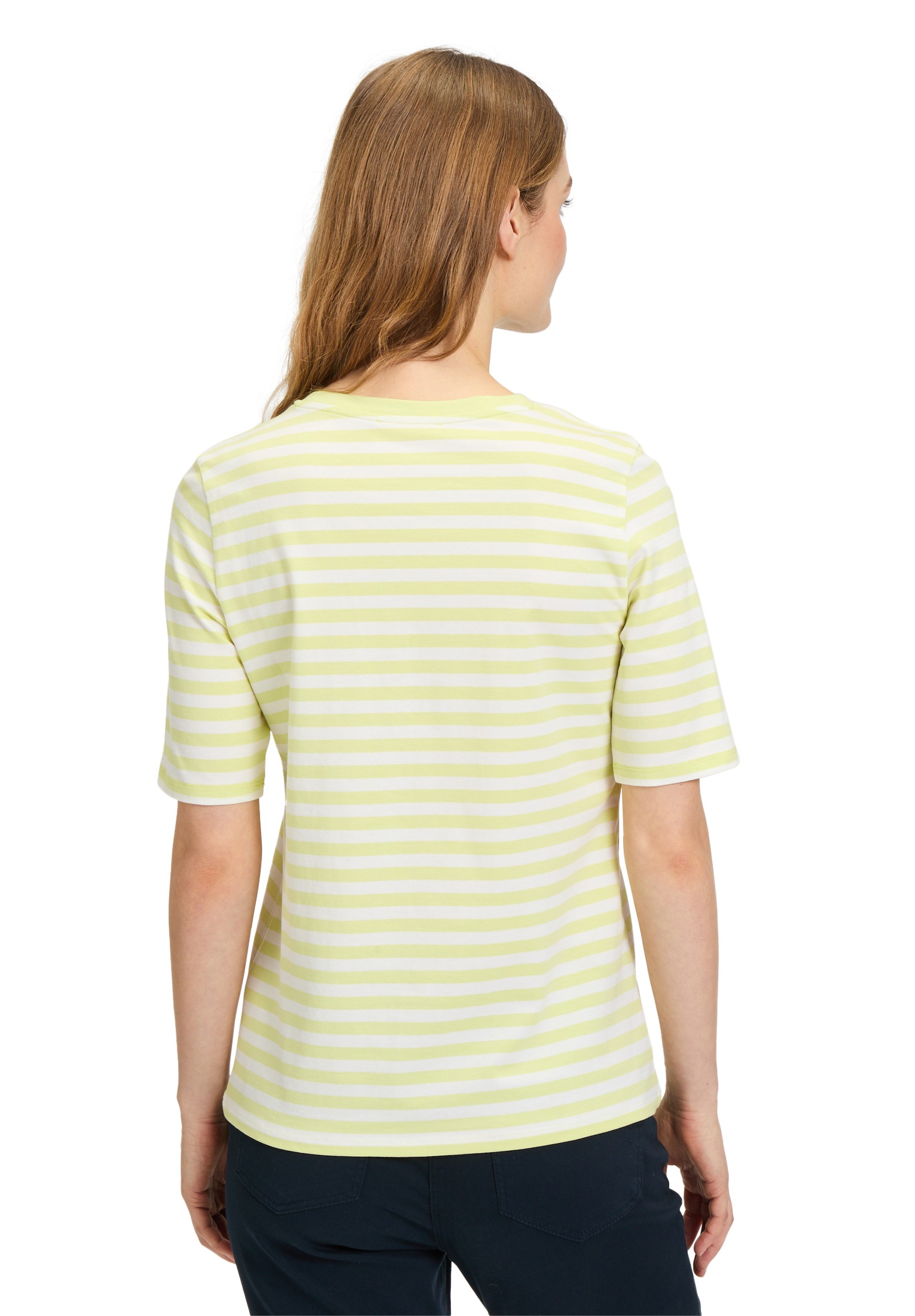 Betty Barclay Kurzarmshirt »Betty Barclay Damen Basic Shirt mit Streifen«, (1 tlg.), Material