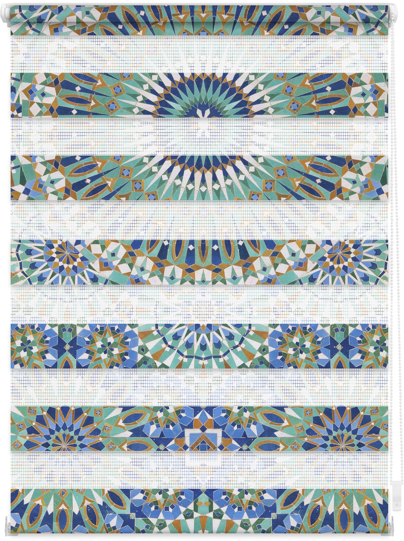 LICHTBLICK ORIGINAL Doppelrollo Muster«, BAUR freihängend, | Bohren, Rollo ohne Lichtschutz, Orientalisches Motiv »Duo bedruckt kaufen