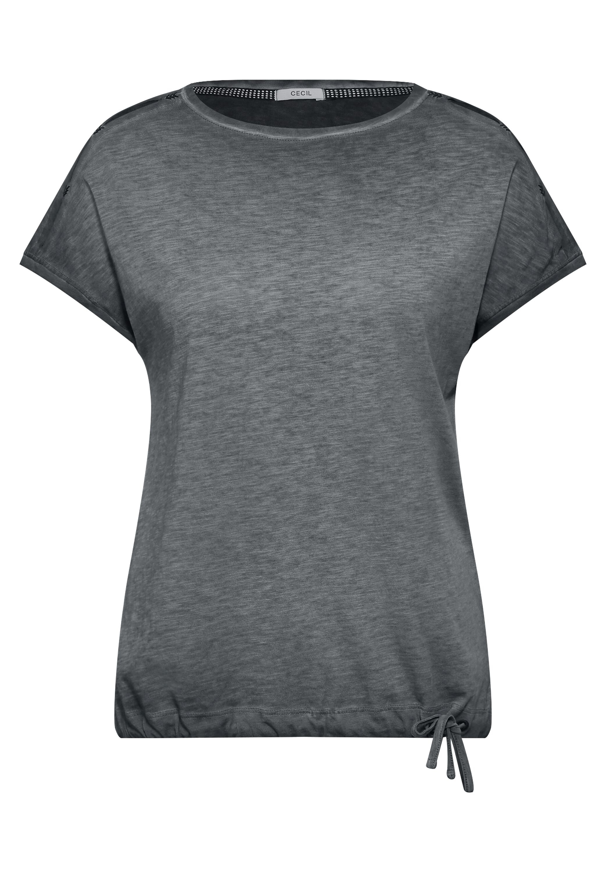 Cecil T-Shirt, in Melange Optik