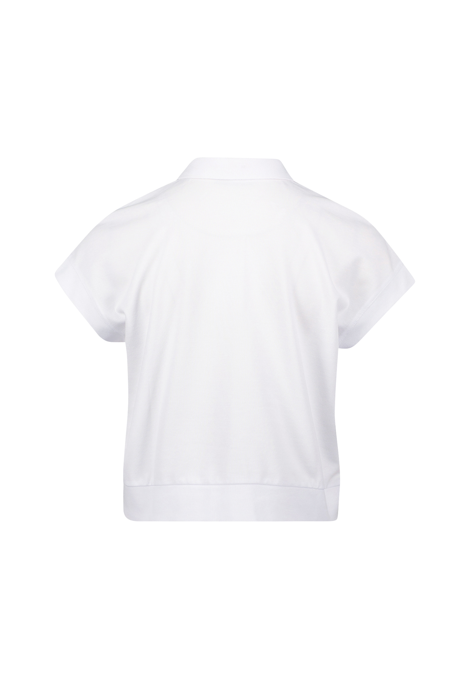 Zero Kurzarmshirt »zero Poloshirt mit Pailletten«, (1 tlg.), Knopfleiste