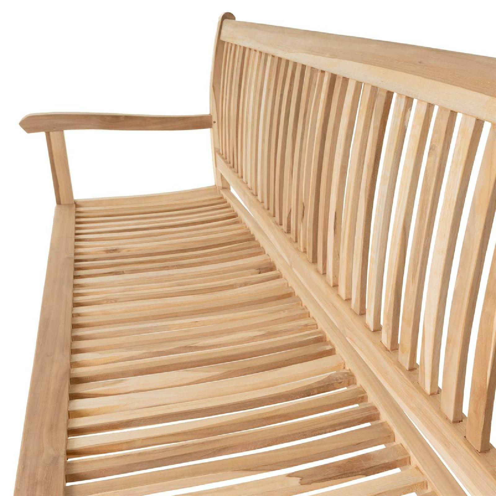 VCM Gartenstuhl »4er Sitzbank Gartenbank Landhausstil Teak Holz« () 1 Stk.