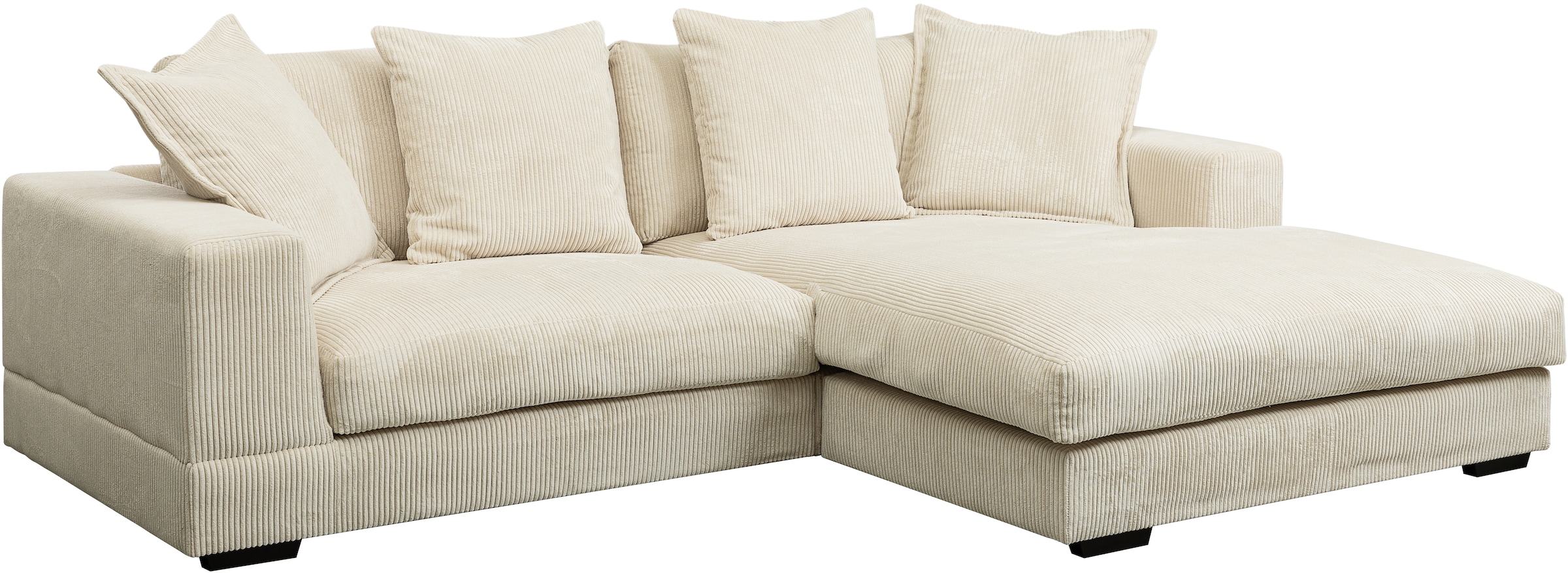 WERK2 Ecksofa »Eldorado, Megasofa, Polsterecke mit viel Platz, Breite 285cm, L-Form«, Design Ecksofa, besonders weicher Sitzkomfort, extra breite Recamiere
