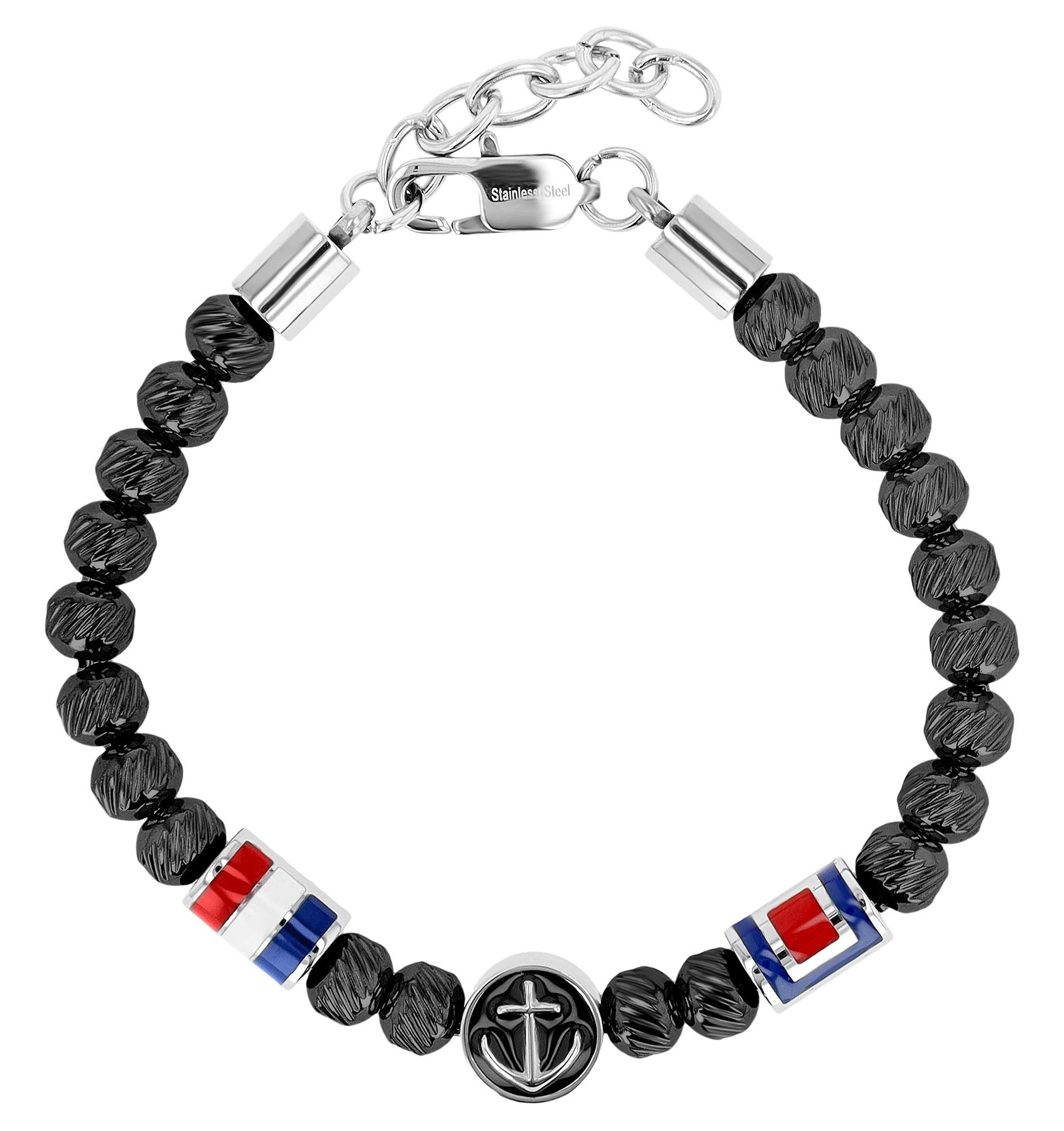 Adelia´s Gliederarmband »Unisex Armband – Kugelarmband aus Edelstahl 18,5 cm« Zum Verschenken – passend für viele Anlässe