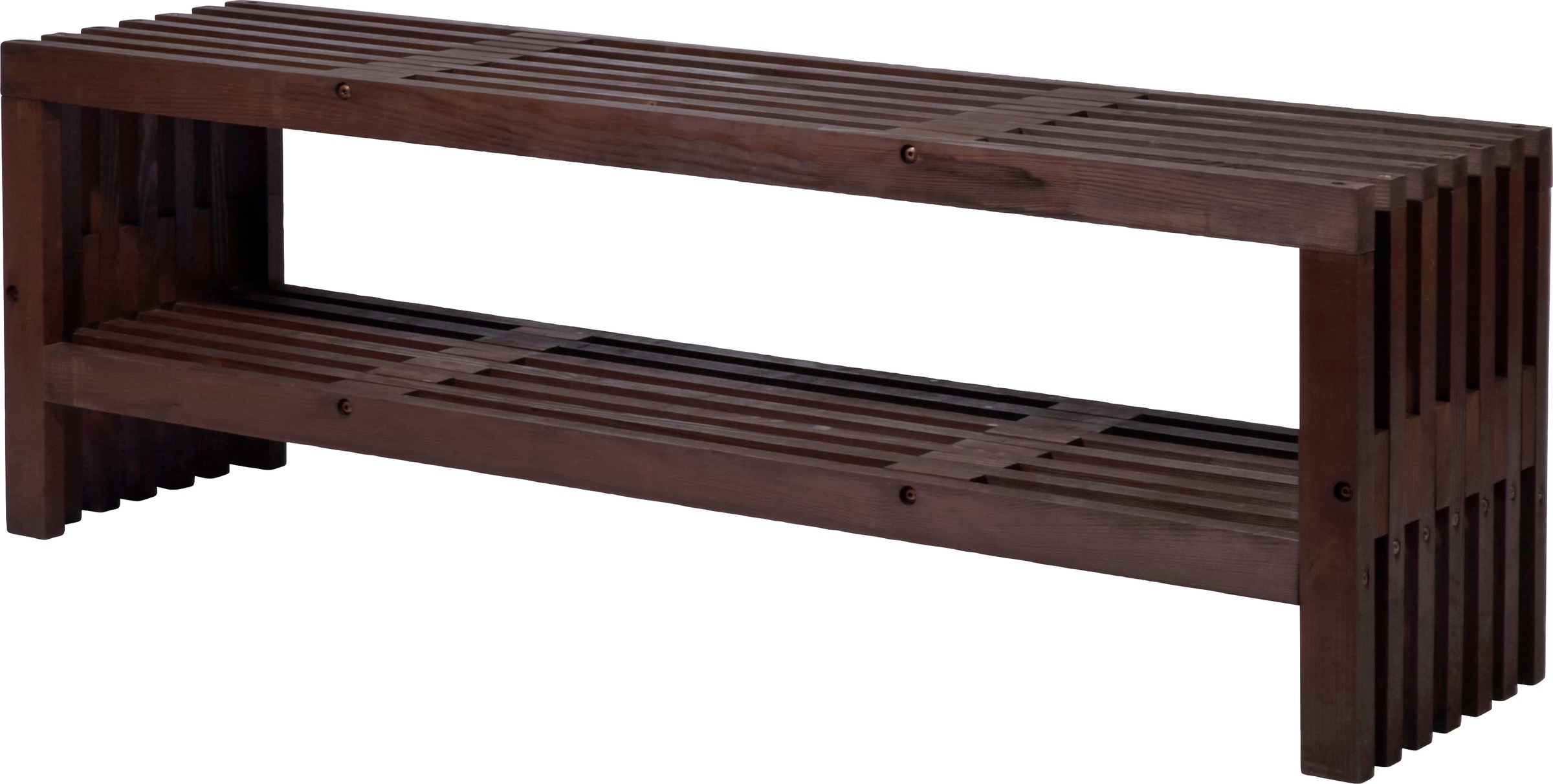 dobar Kaminholzregal "Svensson" Gartenbank mit Stauraum günstig online kaufen