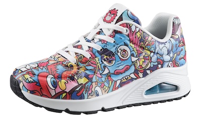 Sneaker »UNO-COLOR DOODLE«, mit buntem Print, Freizeitschuh, Halbschuh, Schnürschuh