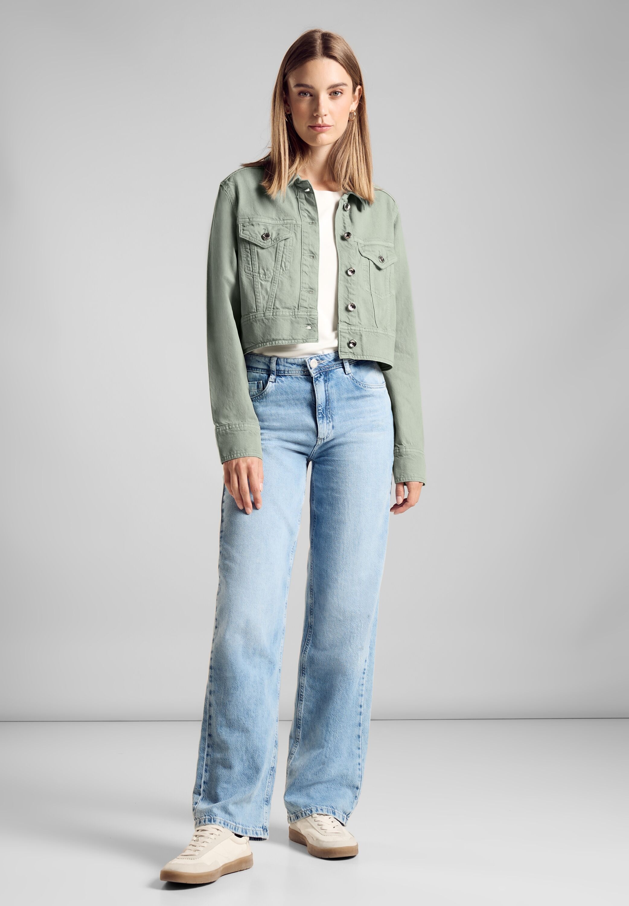 STREET ONE Jeansjacke, ohne Kapuze, mit Brusttaschen