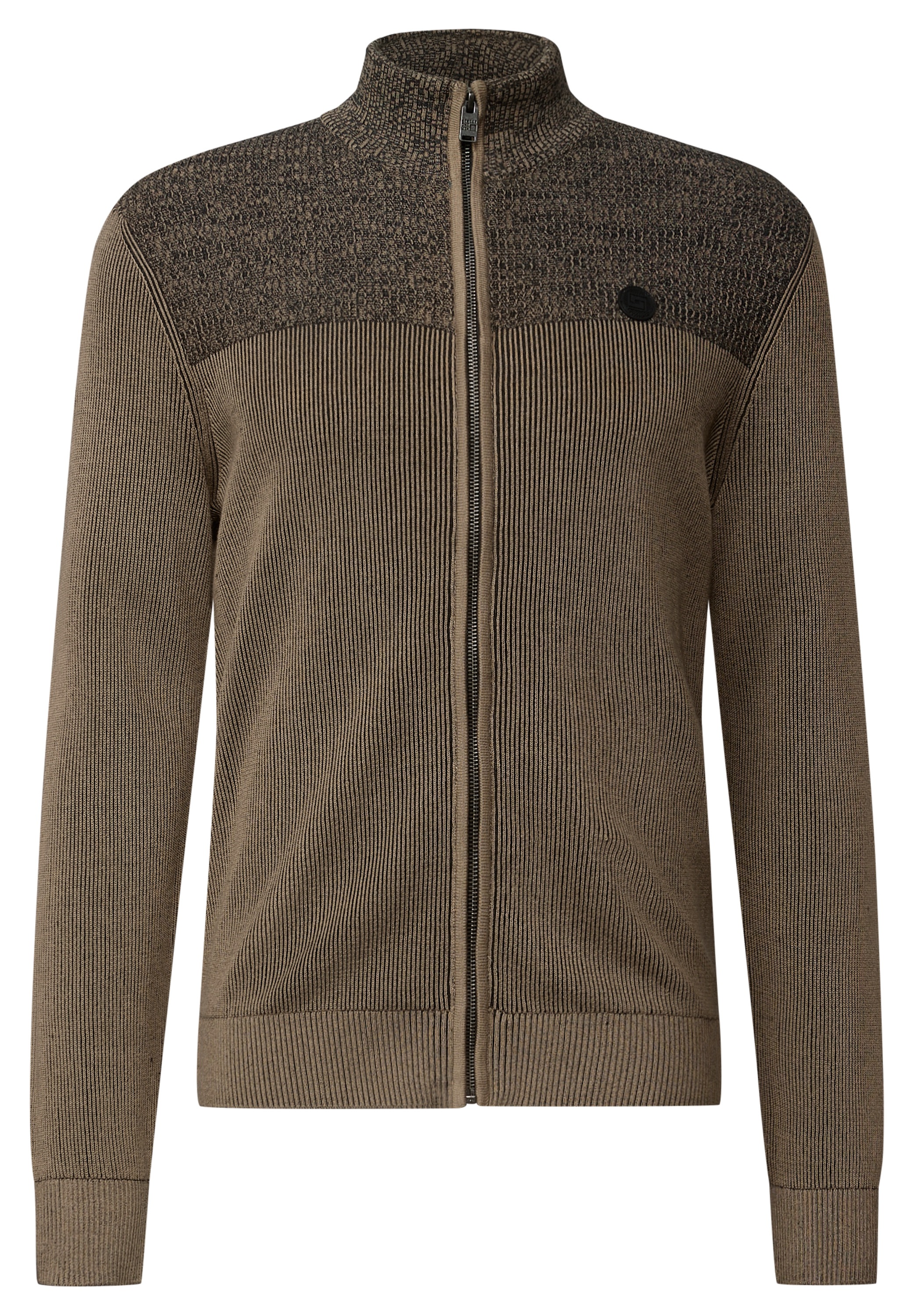 STREET ONE MEN Strickjacke, aus reiner Baumwolle