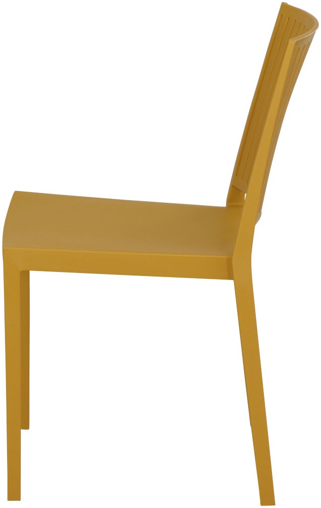 Siena Garden Gartensessel »Lane 2er Set Stapelstuhl mustard« Set, 2 Stk. tlg. Gestell, Polypropylen/Glasfaser