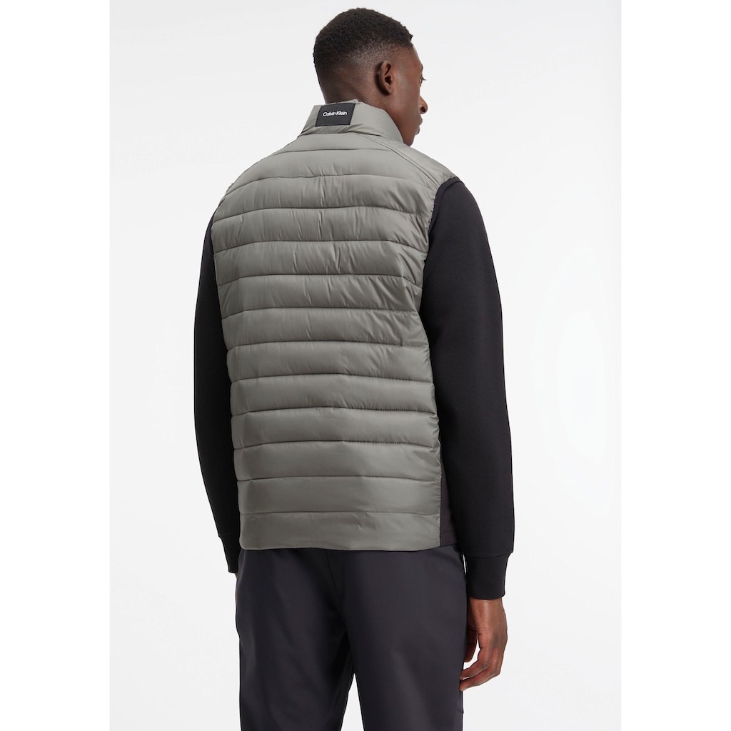 Calvin Klein Steppweste »RECYCLED SIDE LOGO VEST«, mit kontrastfarbenen Details