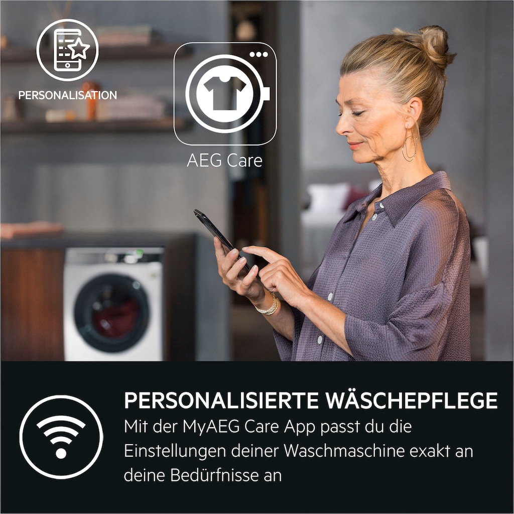 AEG Waschmaschine »LR7D70490«, 7000 ProSteam®, LR7D70490, 9 kg, 1400 U/min, ProSteam - Dampf-Programm für 96 % weniger Wasserverbrauch & Wifi