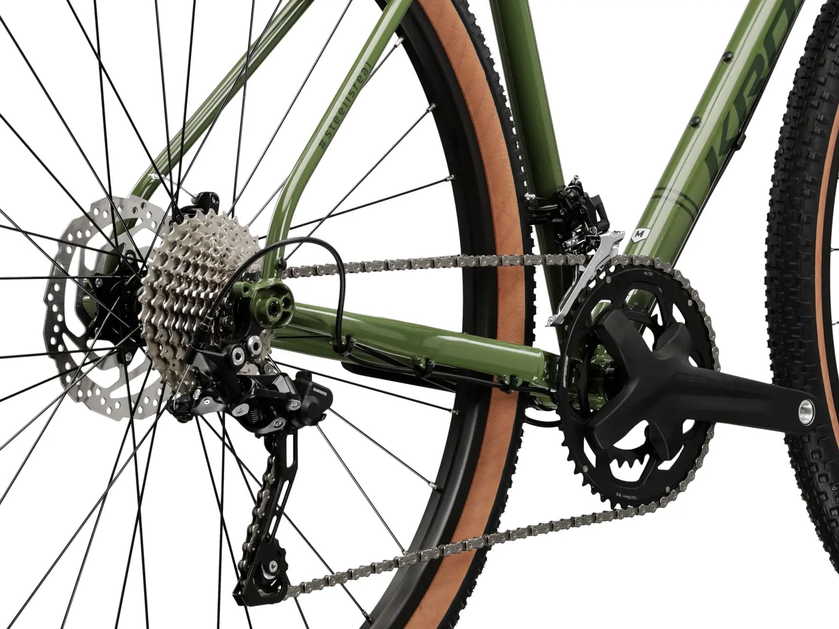 Kross Gravelbike »Gravelbike Esker 1.0 grün 20 Gänge«, 20 Gang, Shimano, GRX RX400 Schaltwerk, Kettenschaltung