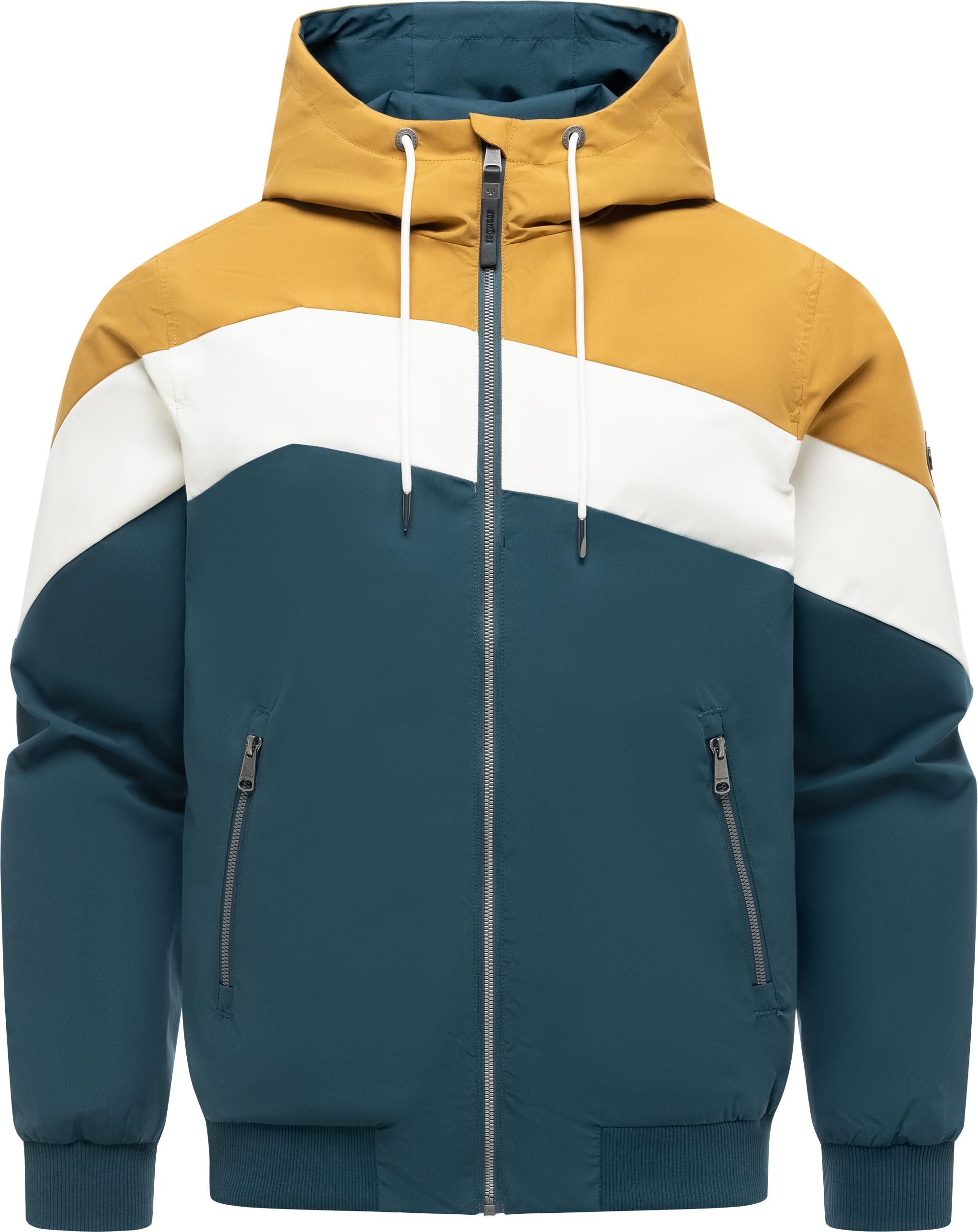 Ragwear Outdoorjacke "Stewie Block YOUMODO" mit Kapuze stylische Herren Übergangsjacke mit großer Kapuze
