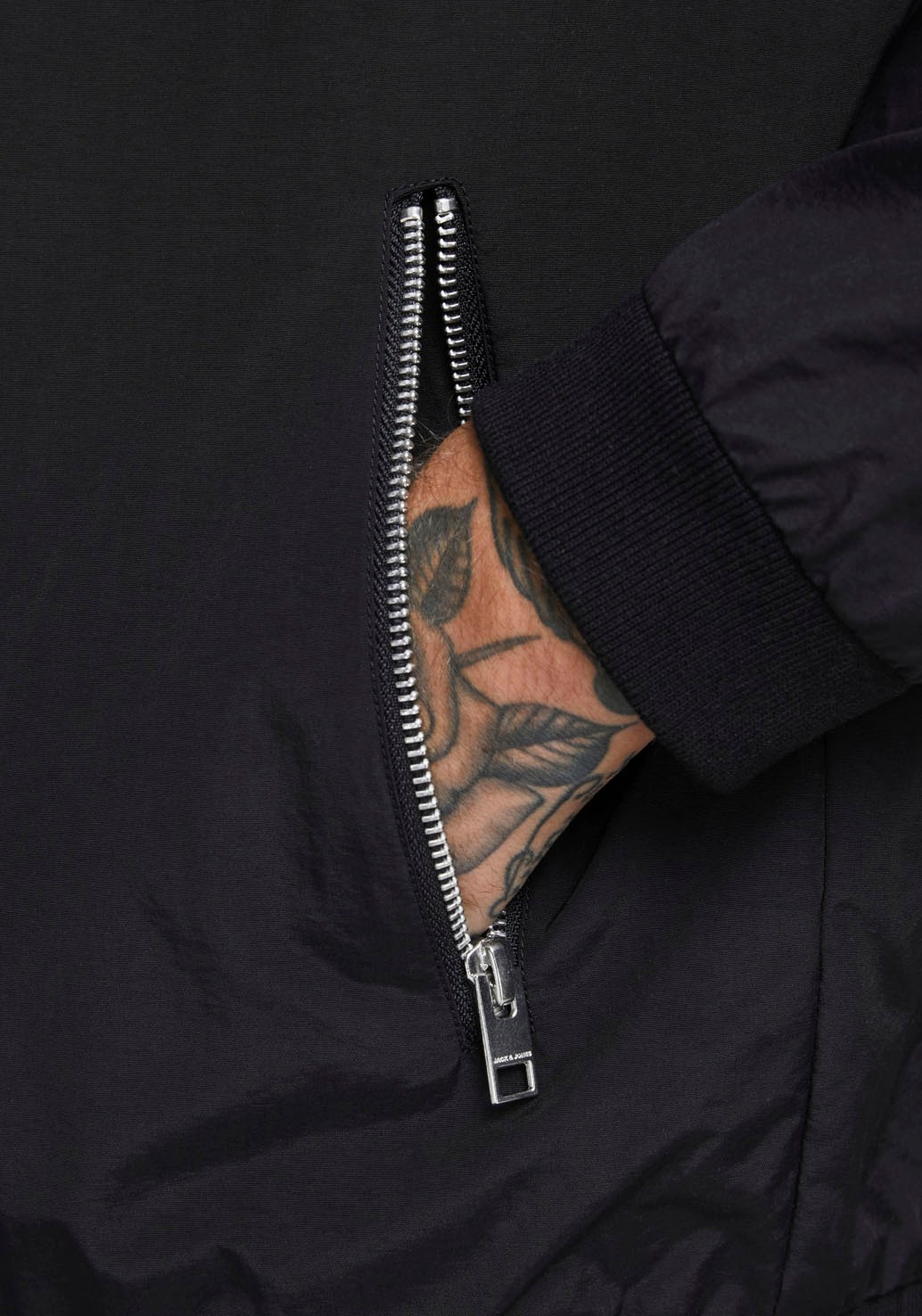 Thumbnail - Jack & Jones Blouson "JJERUSH mit Stehkragen und Reißverschlusstaschen" ohne Kapuze unifarben, modisch, regular fit, Pol...