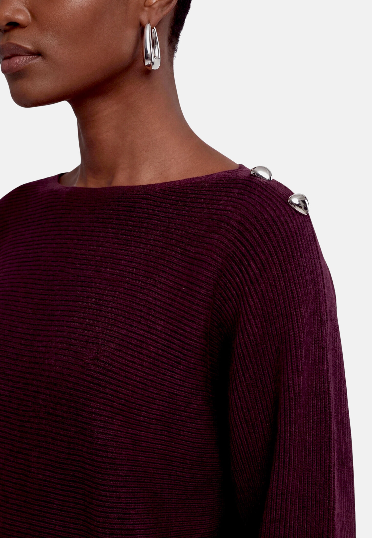 Zero Strickpullover »Damen mit Fledermausärmeln« 1 Struktur