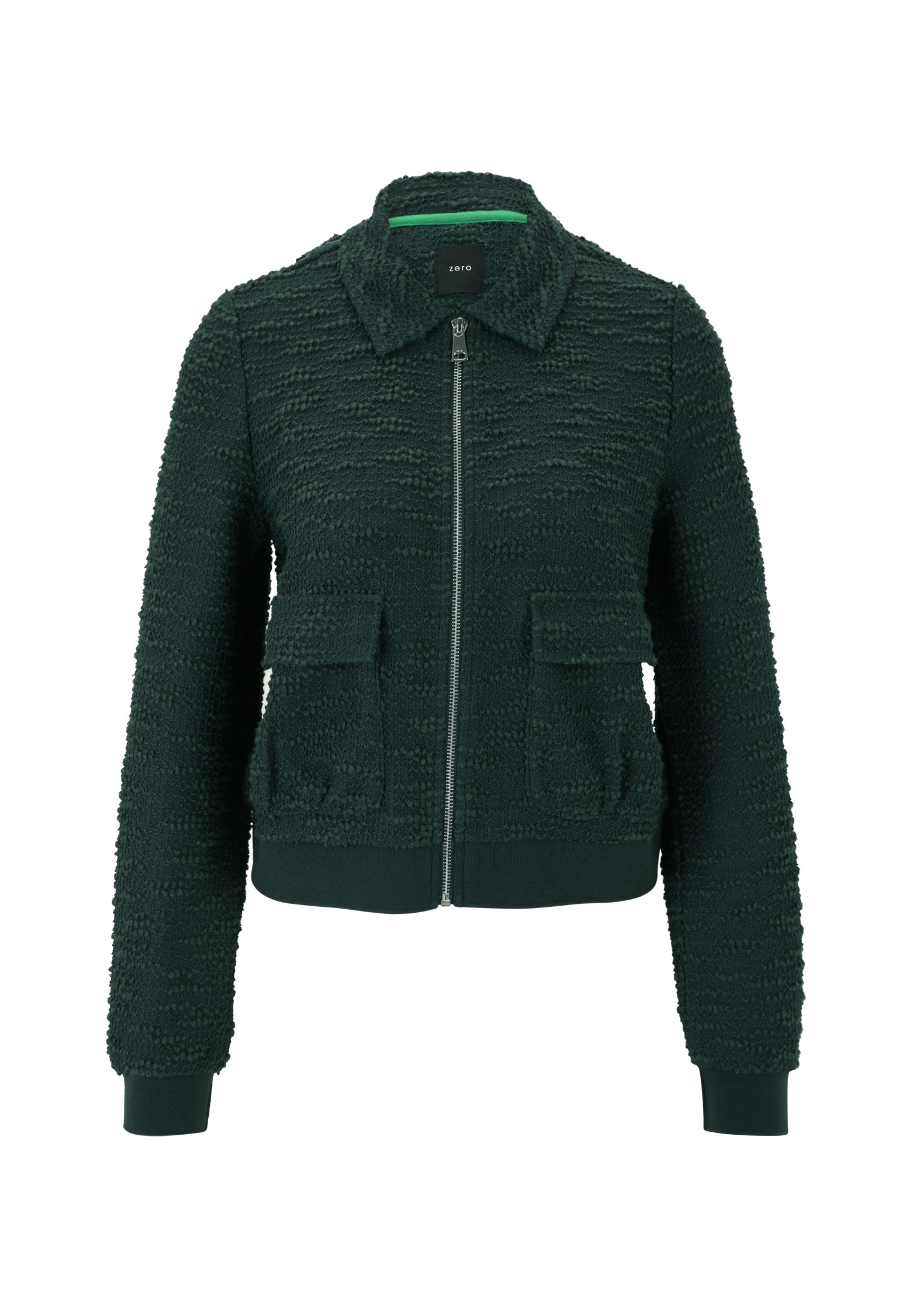 Zero Jackenblazer »zero Damen Bouclè -Jacke mit Reißverschluss«, weiteres Detail