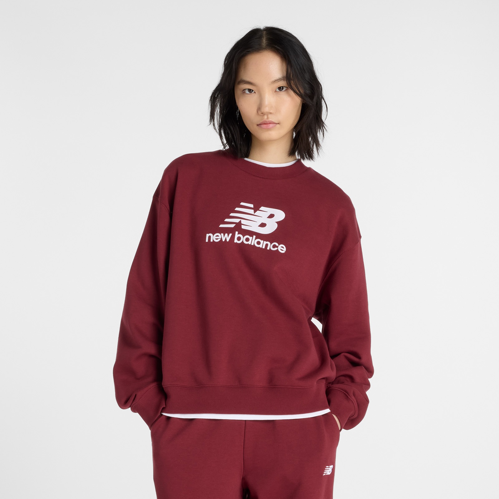 New Balance Sweatshirt "Sport Essentials French Terry Logo Crew", für Erwac günstig online kaufen