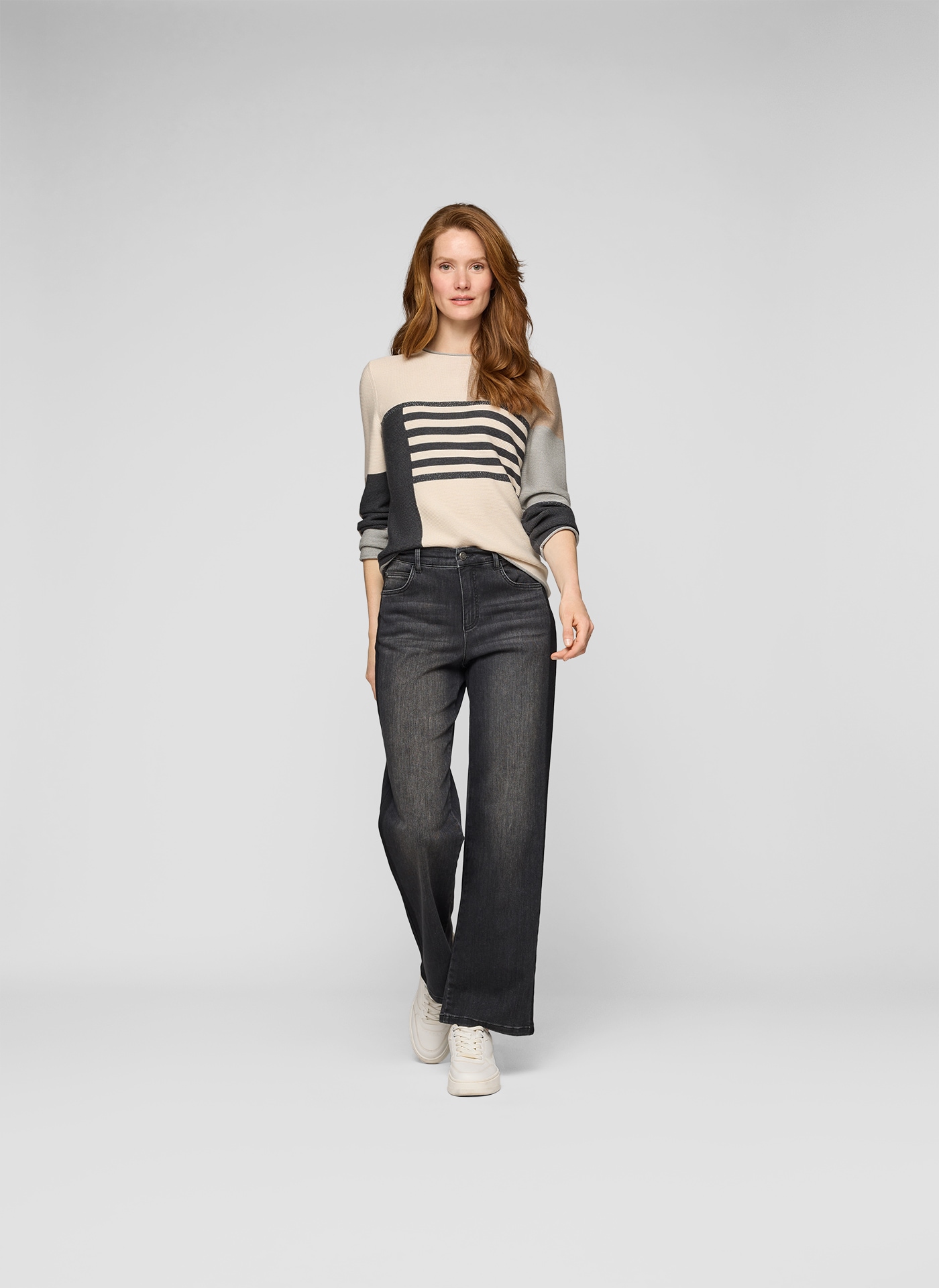 Rabe Strickpullover im Colorblocking-Look