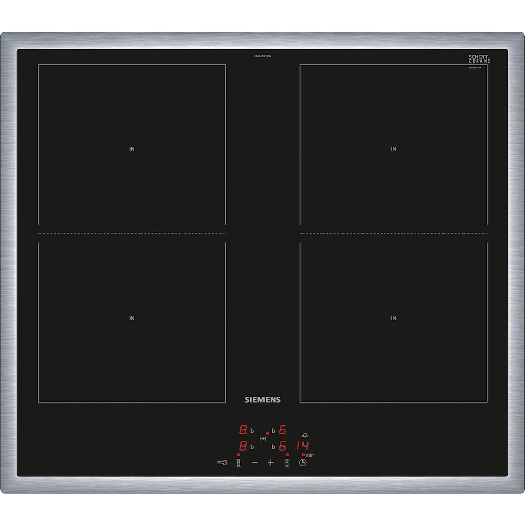 SIEMENS Induktions Herd-Set »PQ561DA01«, iQ500, HE579GBS6, mit Teleskopauszug nachrüstbar, Pyrolyse-Selbstreinigung