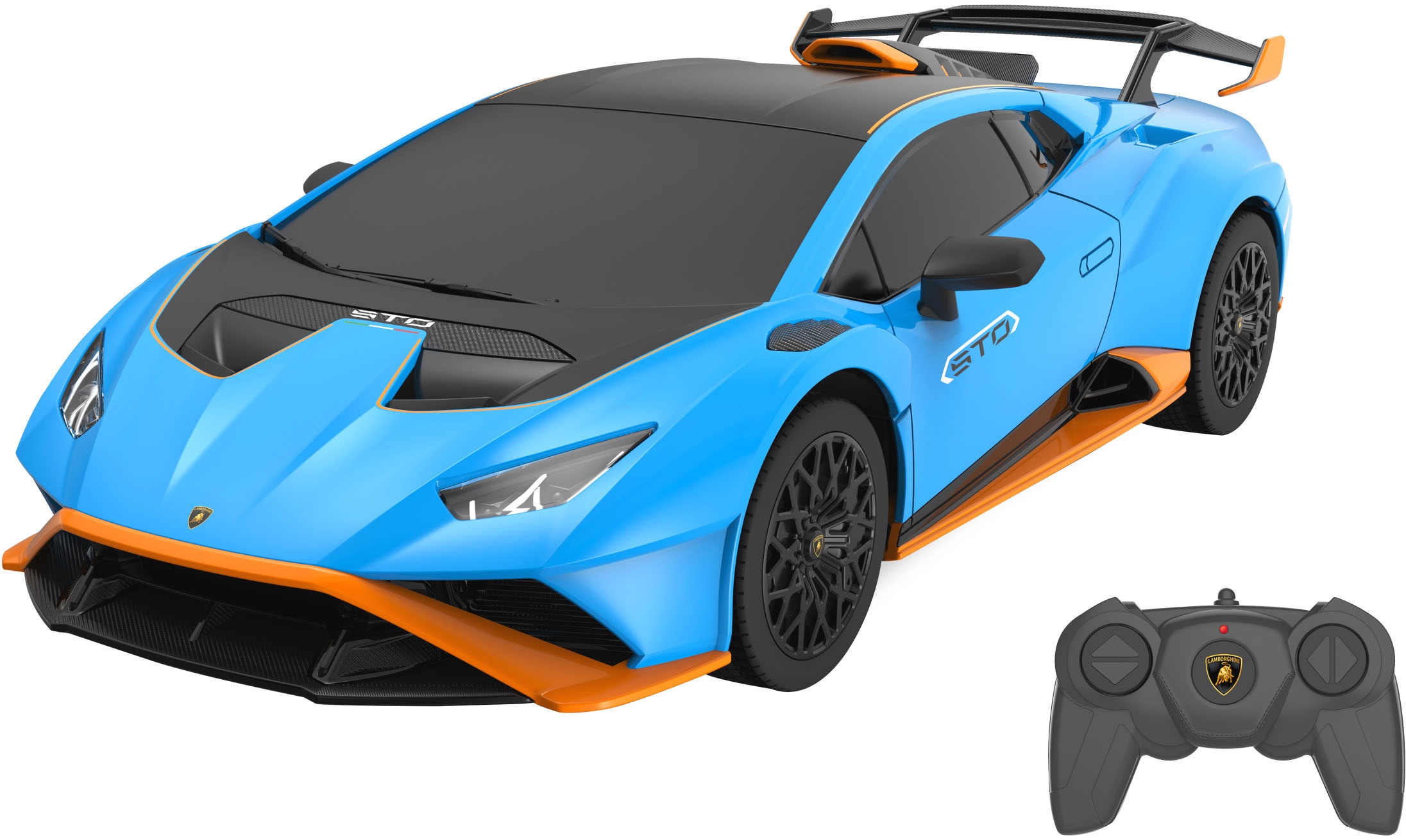 Jamara RC-Auto »Lamborghini Huracán STO 1:24 blau, 2,4GHz«, offiziell lizenziert