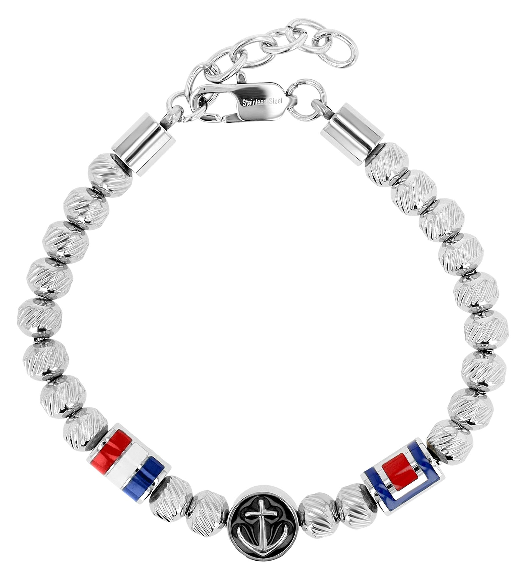 Adelia´s Gliederarmband »Unisex Armband – Kugelarmband aus Edelstahl 18,5 cm« Ein stilvolles Geschenk für besondere Momente