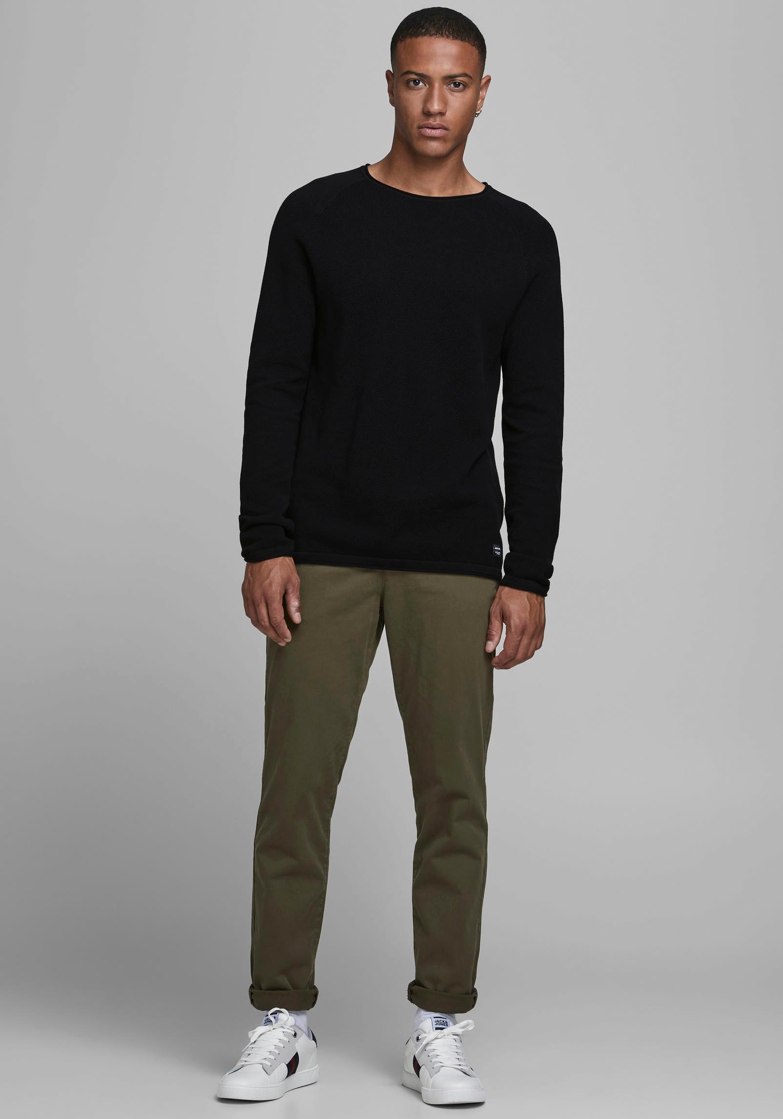 Jack & Jones Herren Sweater Pullover mit Rundhals Ausschnitt JJEHILL günstig online kaufen