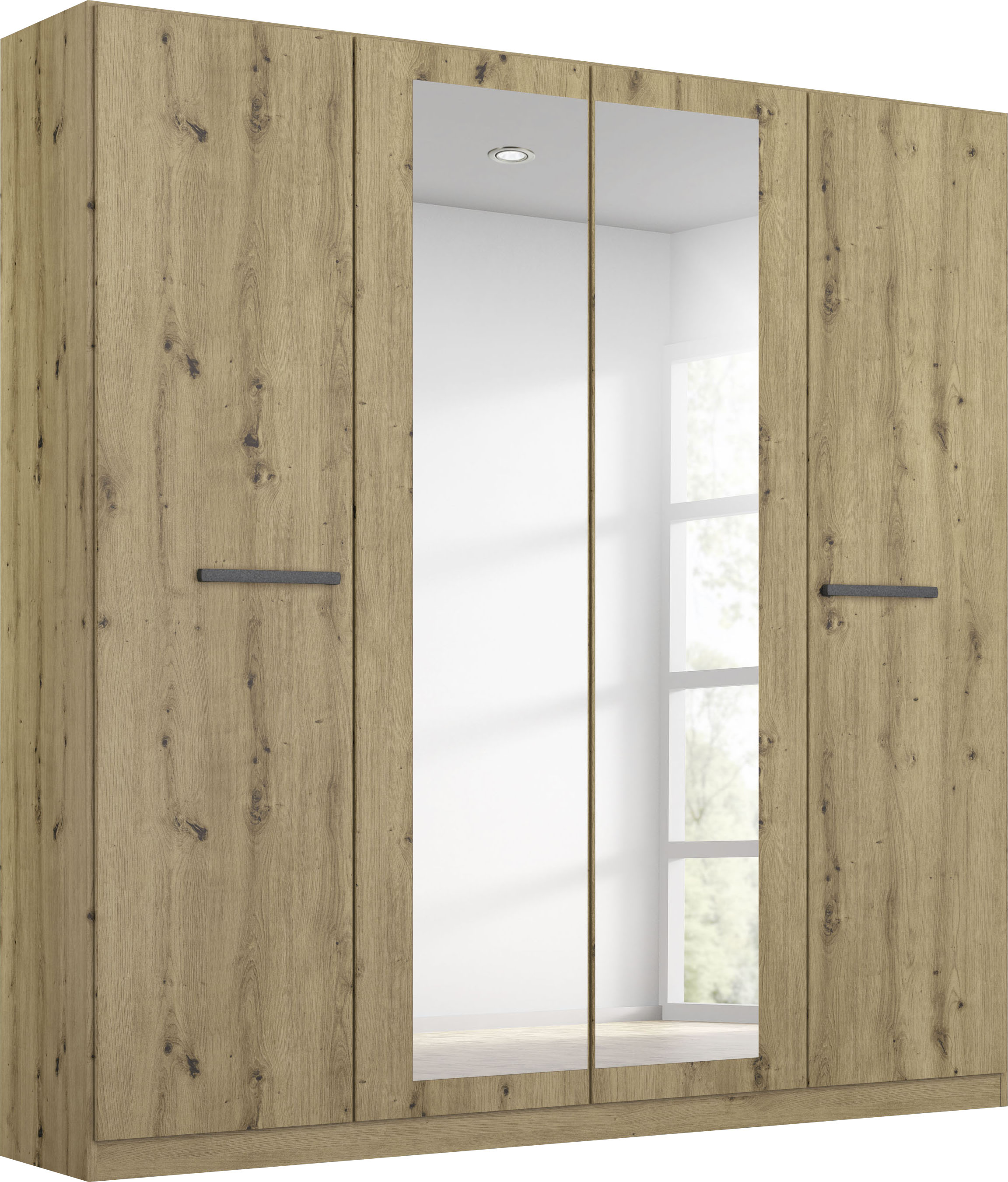 OTTO home Kleiderschrank "Mehrzweckschrank Aktenschrank Möbel Mietswohnung Schlafzimmer MODI" erhältlich in Breiten 91/136/181/226/271 cm, Höhe 210 cm, in angesagten Farbkombinationen, optional mit Spiegel MADE IN GERMANY