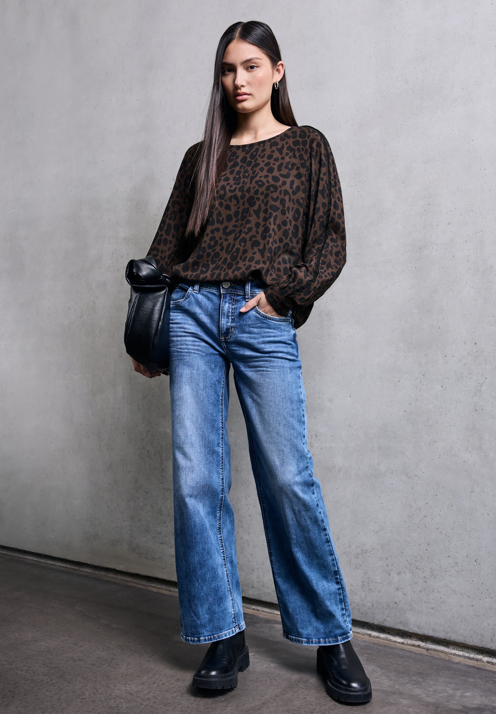 STREET ONE Langarmbluse in Blusen-Optik günstig online kaufen