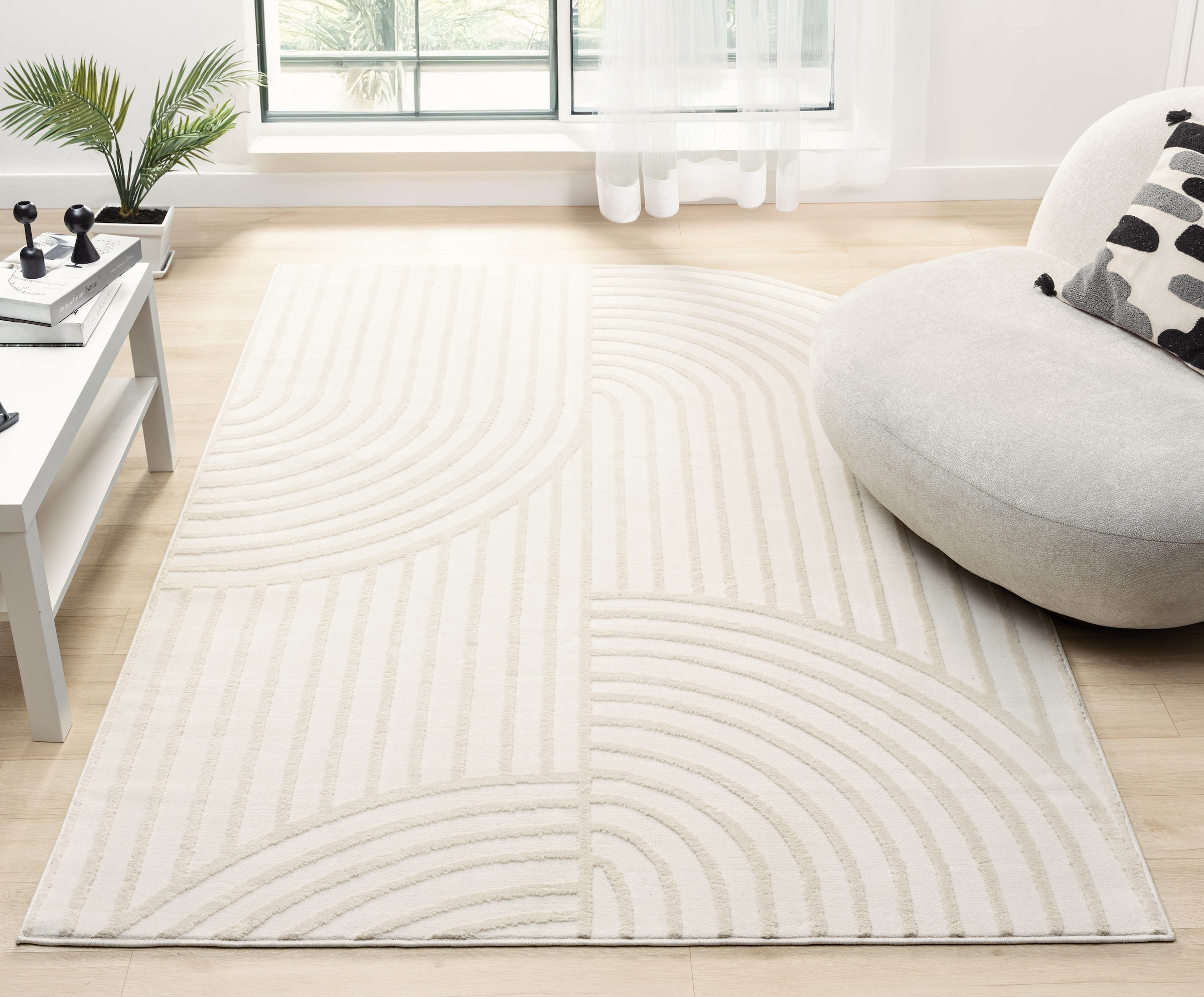 s.Oliver Teppich »Cilla, besondere Form, modernes Design«, rechteckig, 11 mm Höhe, dichte Qualität, Woll-Look, Skandi, Boho, Wohnzimmer, Schlafzimmer