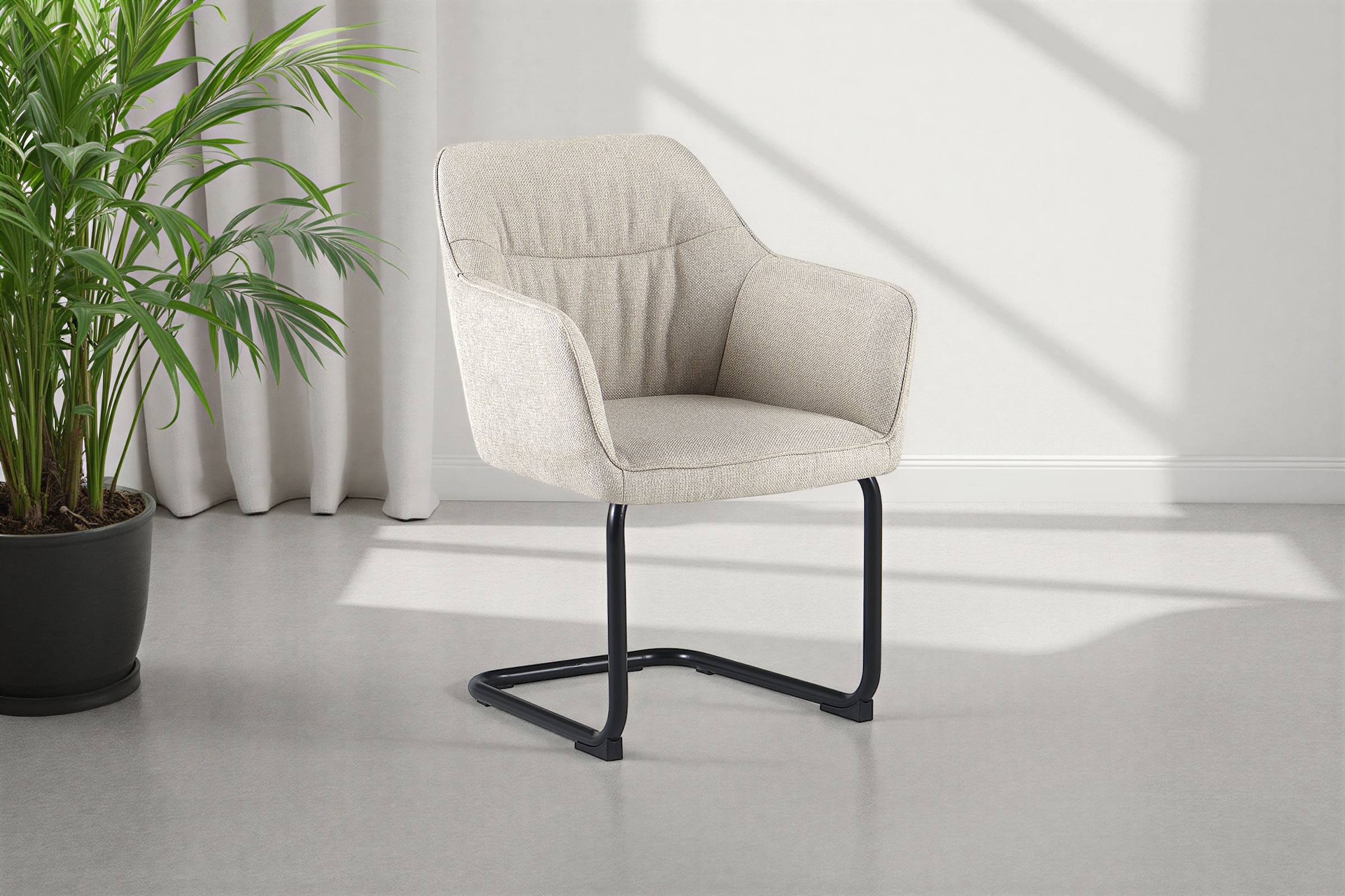 OTTO home Freischwinger "Elba" (Set) 2 Stk.gemütlicher Stuhl / Sessel, 180 günstig online kaufen