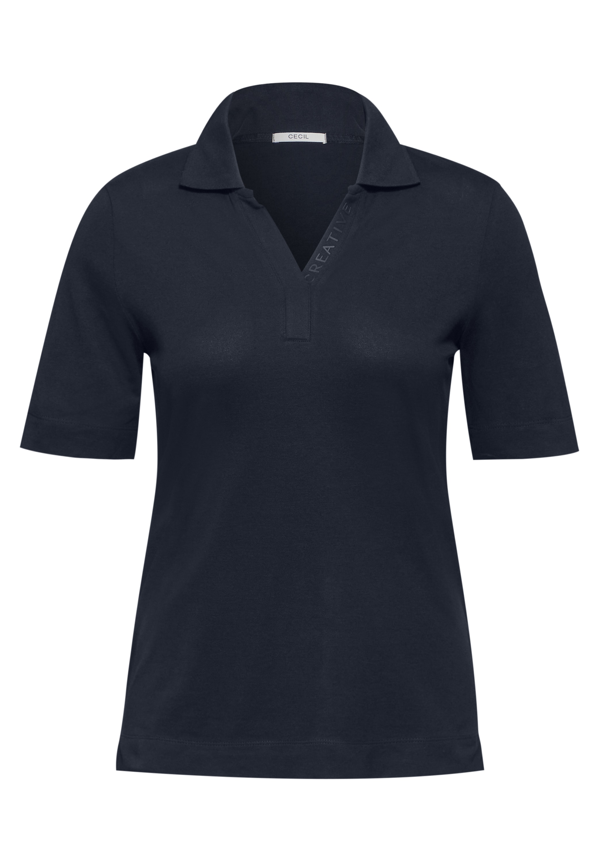 Cecil Poloshirt, aus softem Materialmix