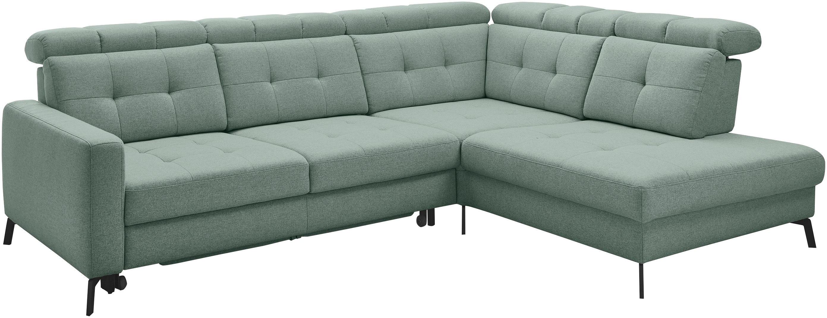 Thumbnail - Musterring Ecksofa "MR 4615", mit Kopf- und Rückenverstellung, Metallfuß schwarz, Maße 272 x 214 cm