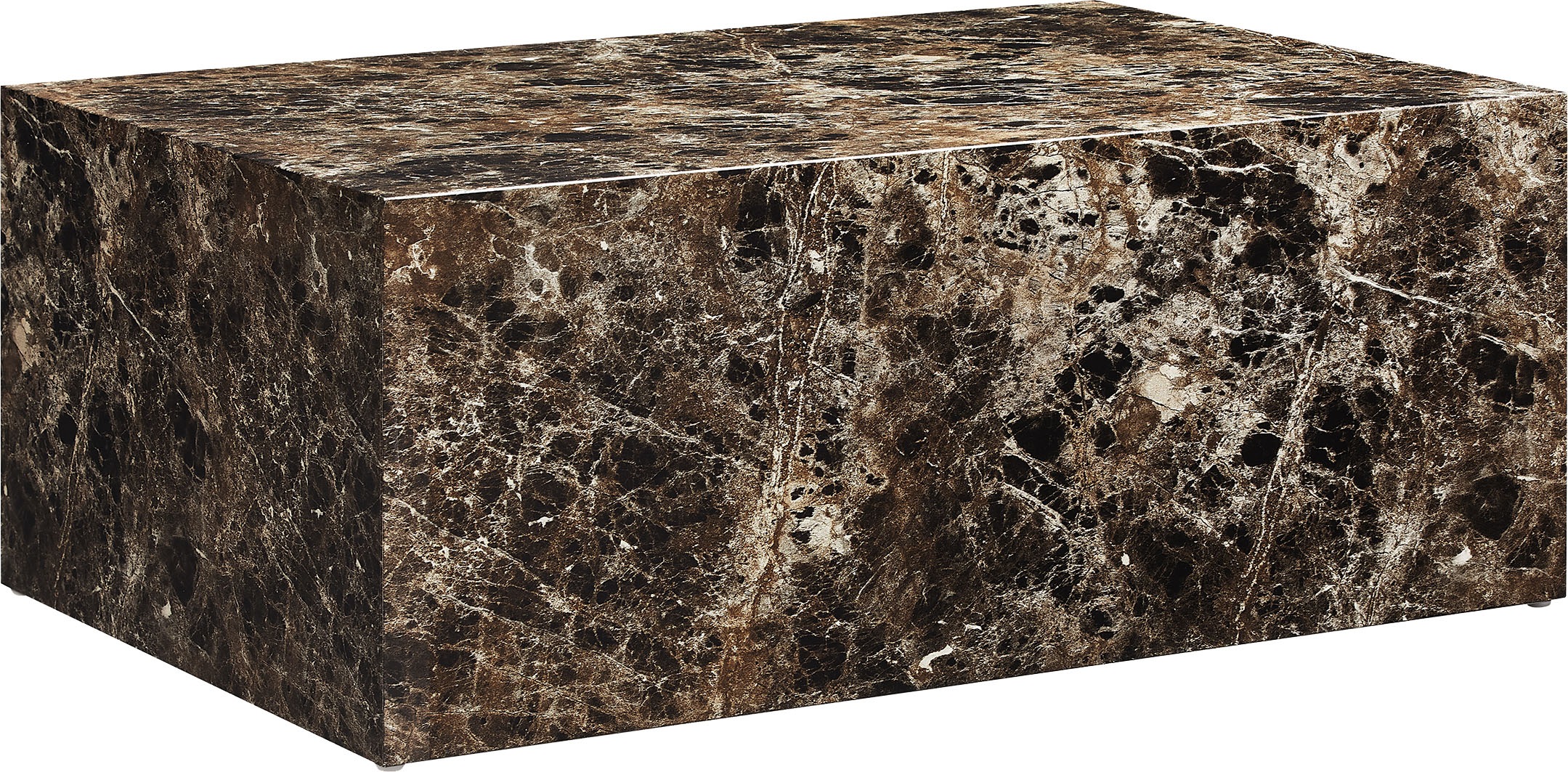 Thumbnail - SalesFever Couchtisch "Almeria Wohnzimmertisch Stilvoller Beistelltisch 90/60 cm" rechteckig 90x60 cm, in Marmoroptik fo...