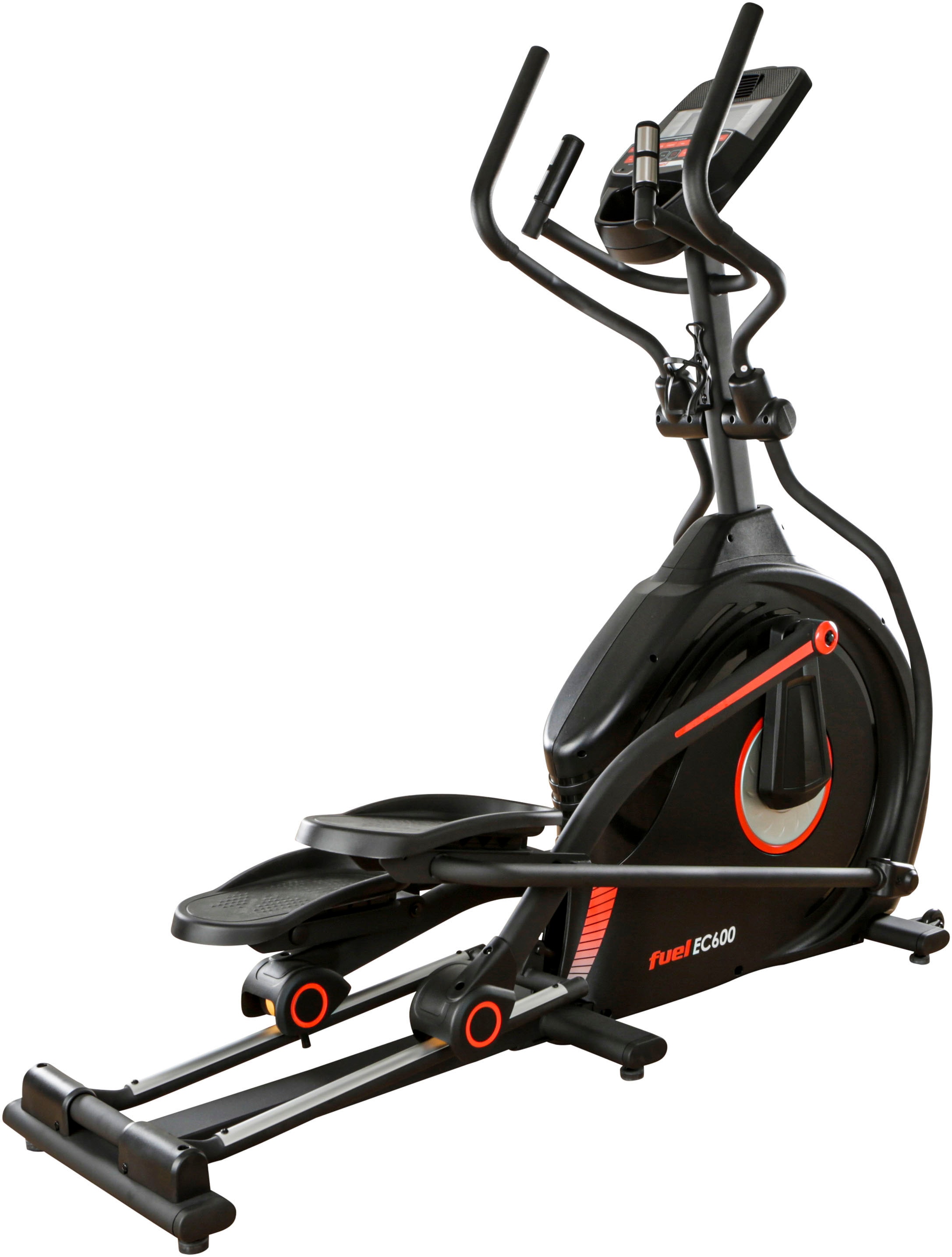 Fuel Fitness Crosstrainer »EC600 Crosstrainer mit Steigung«, 20 Stufen Steigung, 50,8 cm Schrittlänge, Pulsmessung, App‑kompatibel