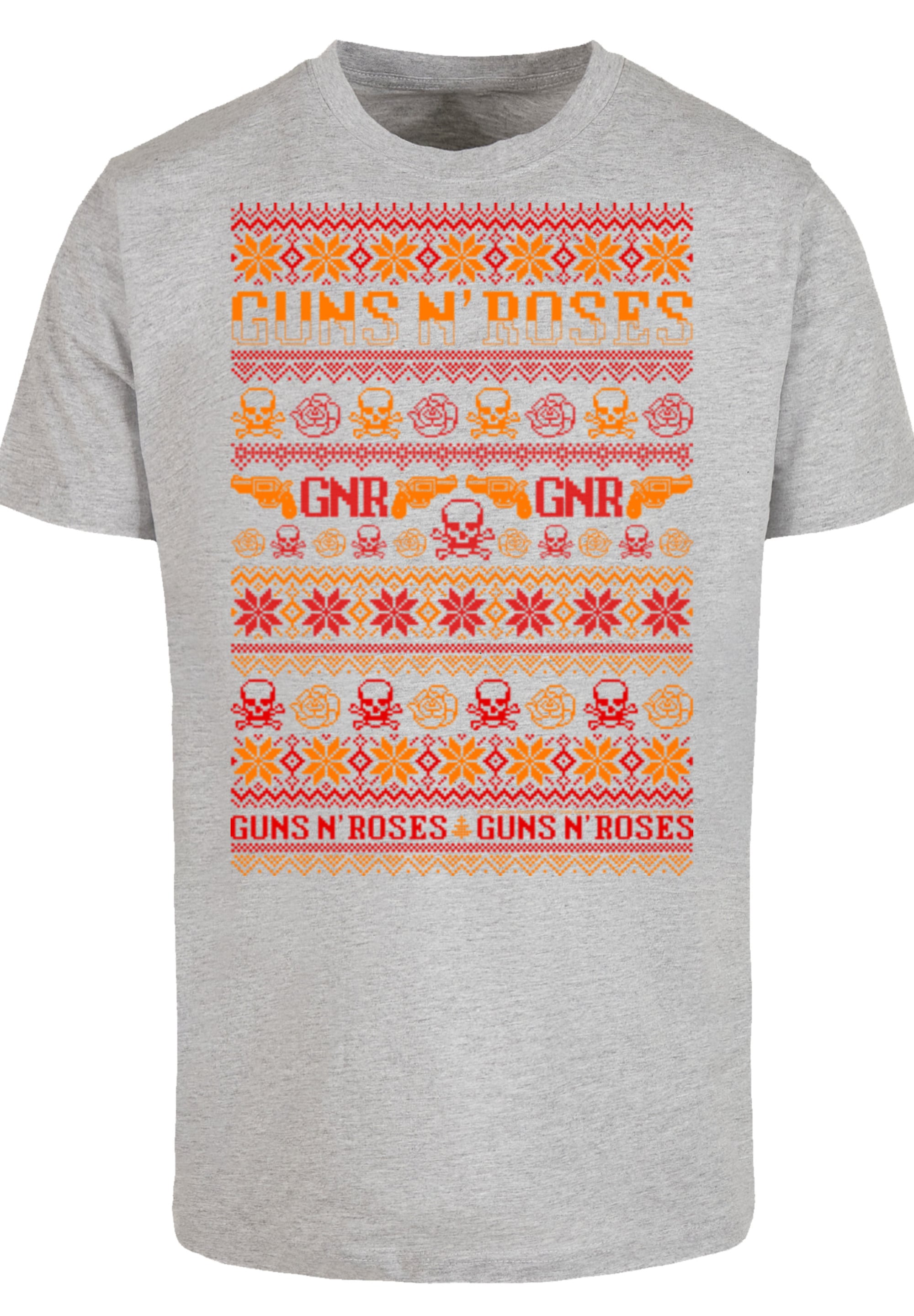 F4NT4STIC T-Shirt »Guns And Roses Christmas«, Premium Qualität