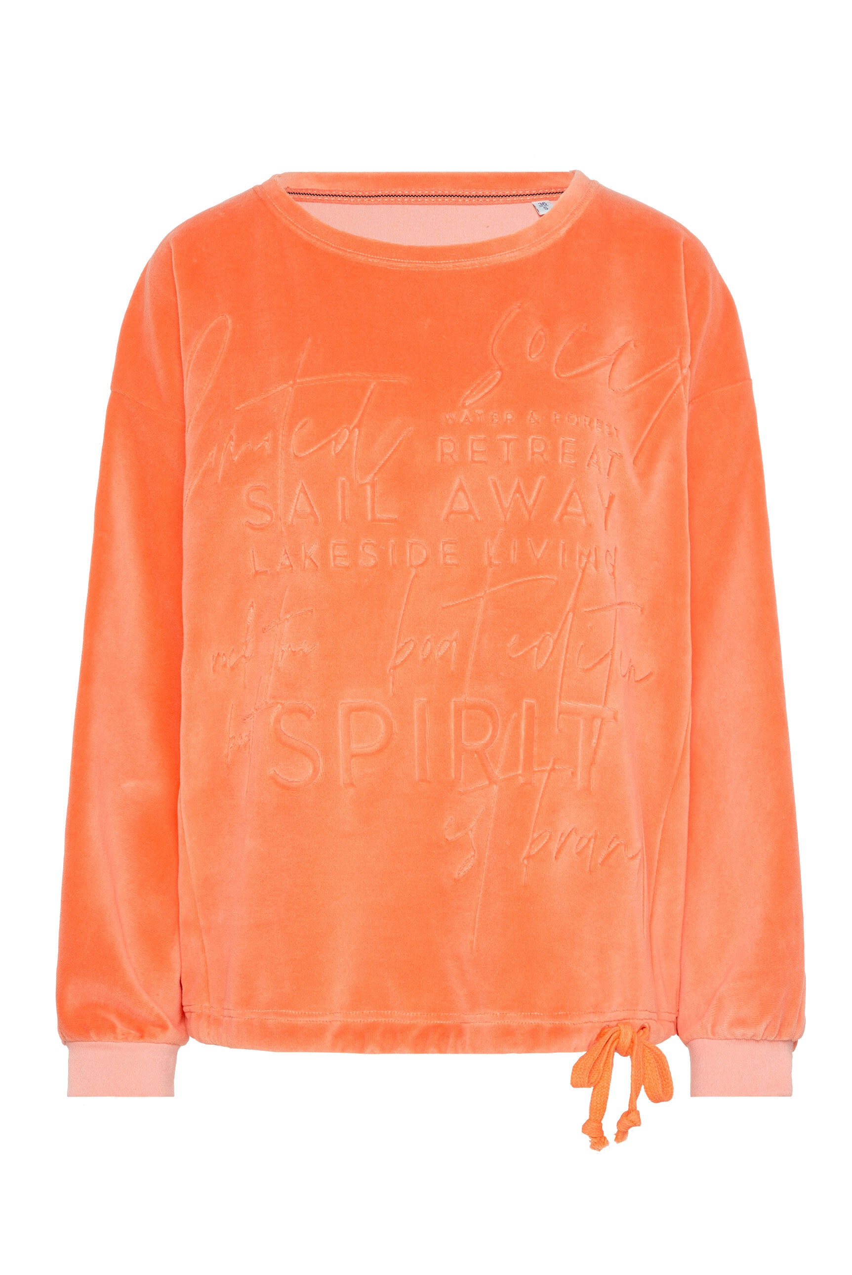 SOCCX Sweater, mit Bindeband im Saum