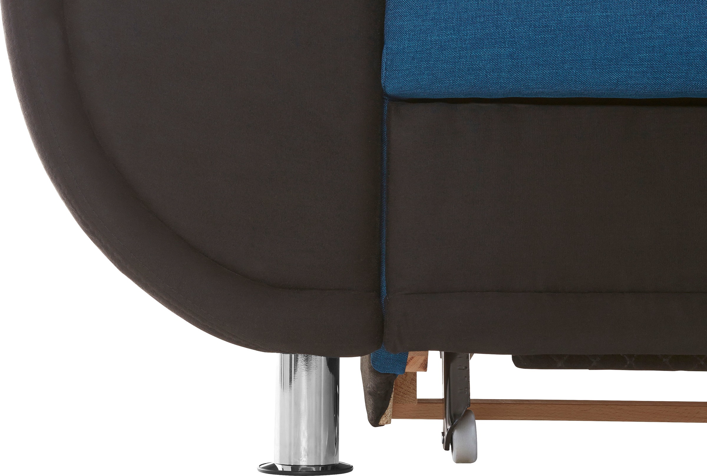 TRENDMANUFAKTUR Ecksofa »Rondo 3, zeitlos und modern, im Materialmix, L-Form«, wahlweise Federkern für hohen Sitzkomfort, wahlweise Bettfunktion