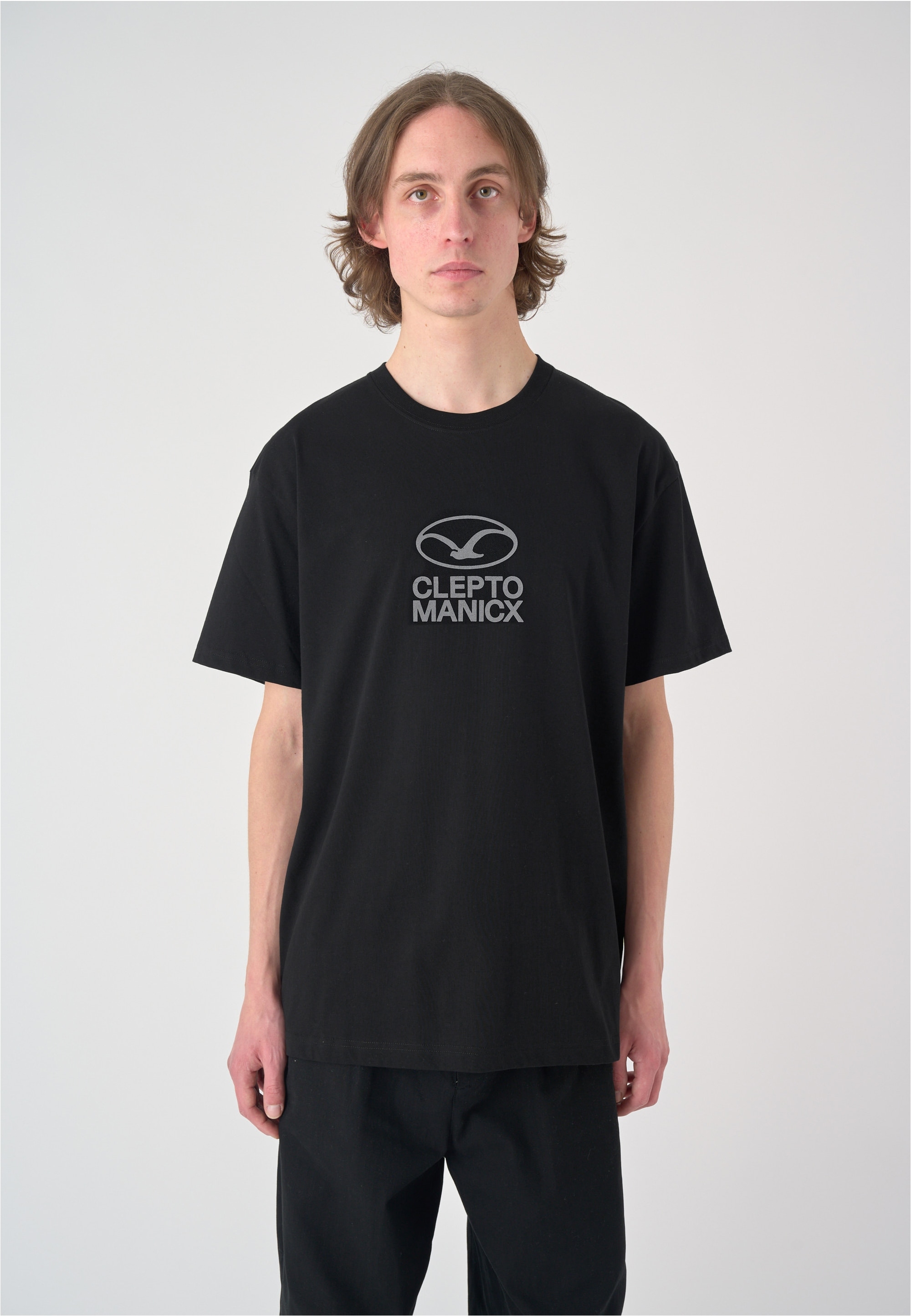 Cleptomanicx T-Shirt "Möwe Plate" mit großem Front-Print