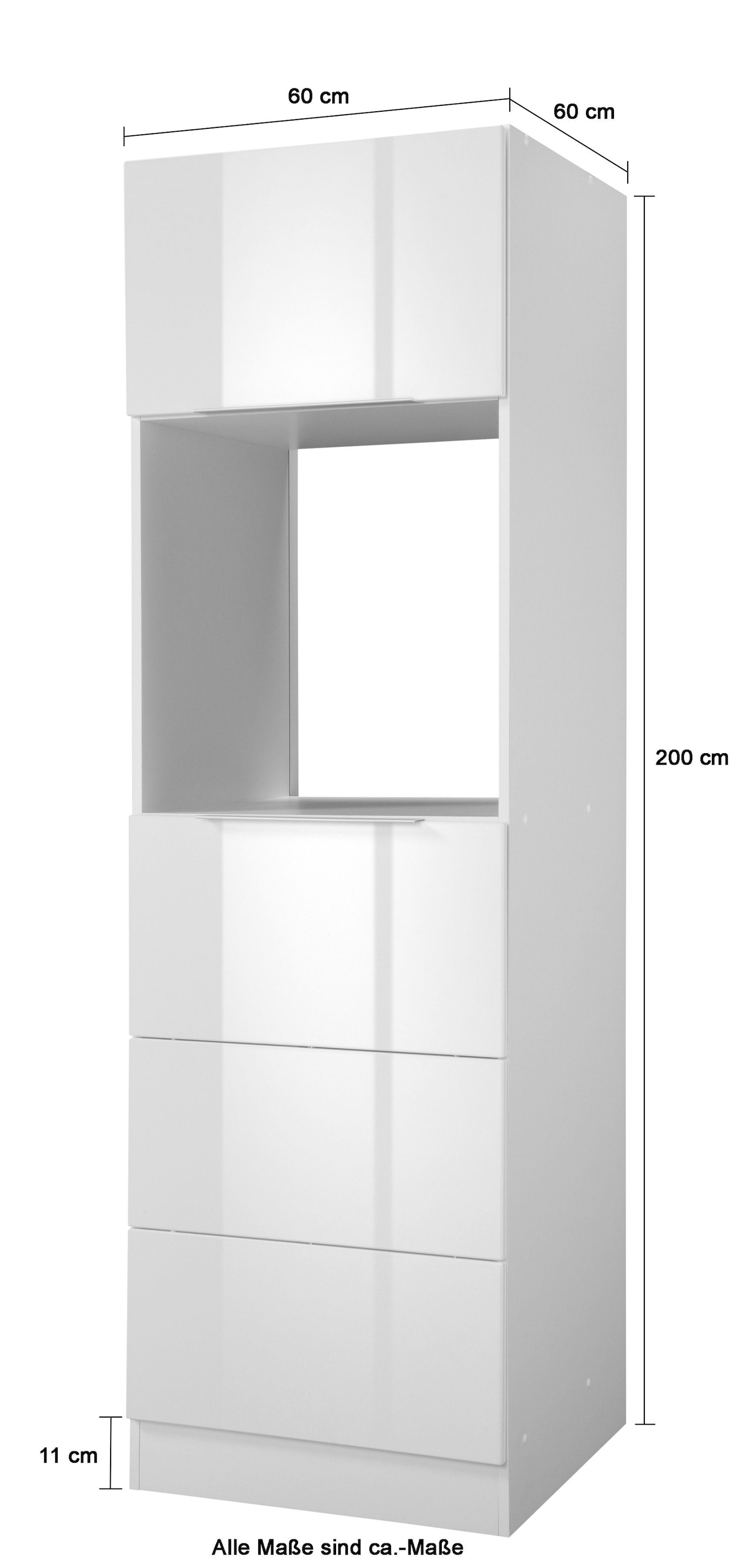 cm hoch 200 BAUR | Backofen/Kühlumbauschrank breit, cm 60 »Brindisi«, HELD MÖBEL