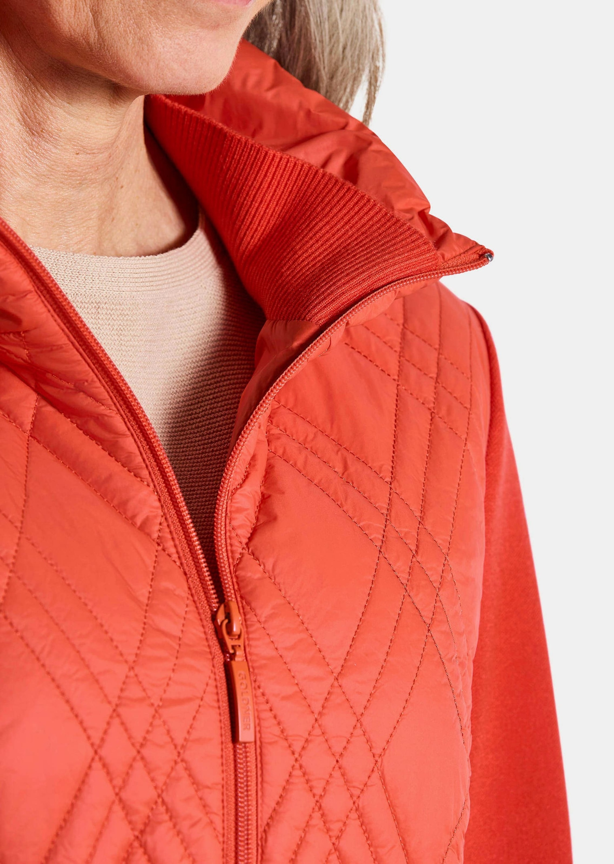 GOLDNER Kurzjacke »Übergangsjacke aus Strick und Stepp«