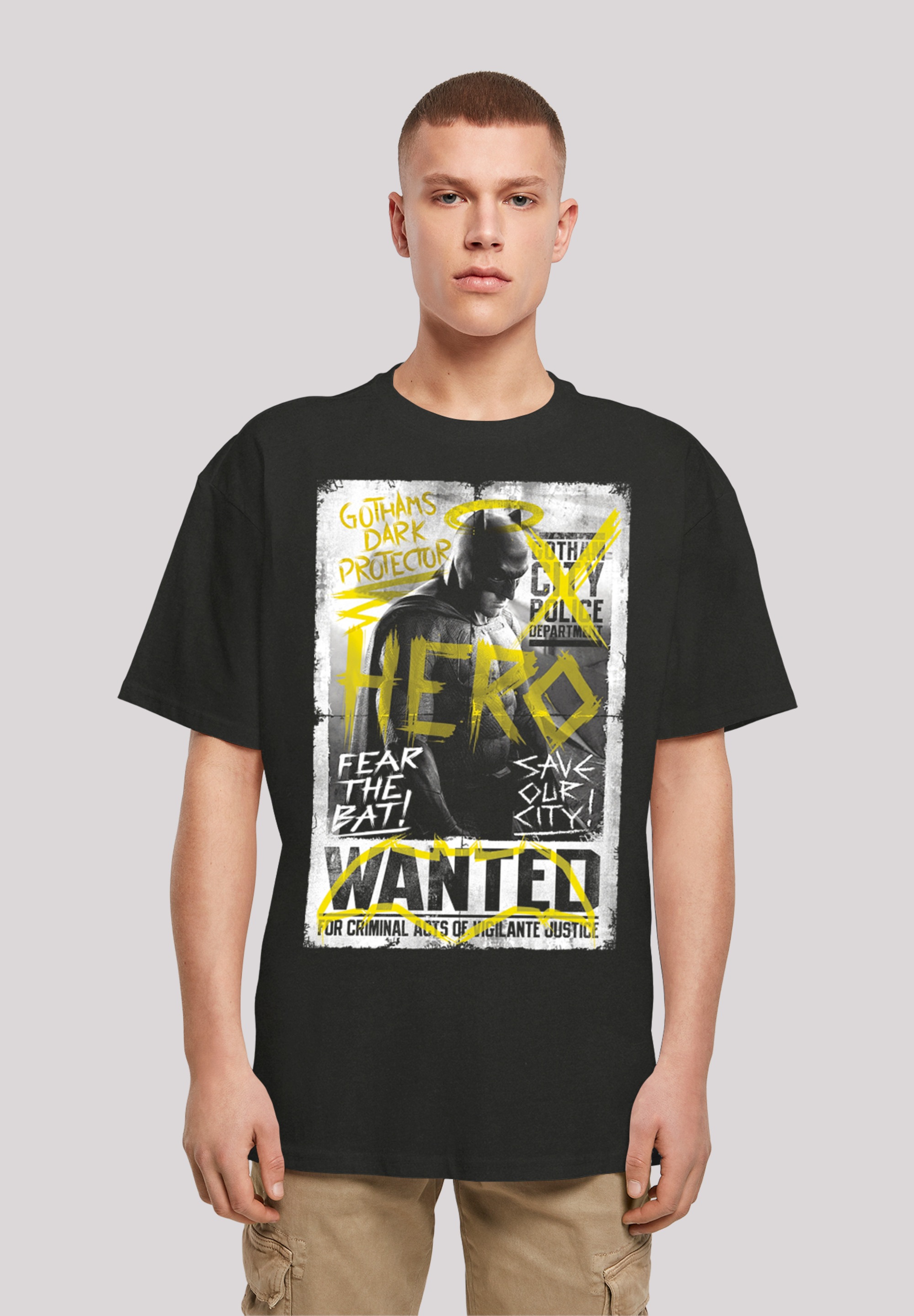 F4NT4STIC T-Shirt "Batman v Superman Superheld Wanted Poster", Print günstig online kaufen