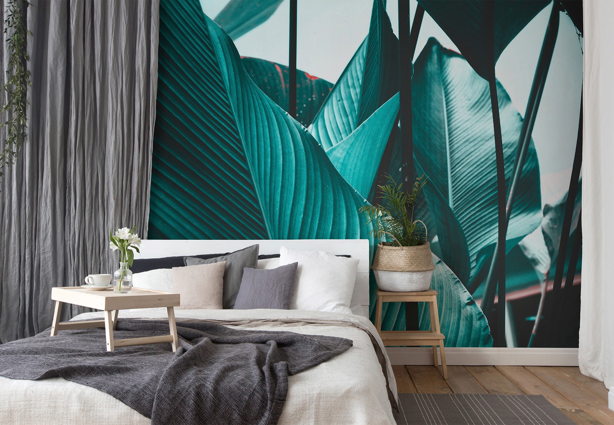 living walls Fototapete »Designwalls Leaf Stalks 2« glatt Vlies, Wand, Schräge, Decke