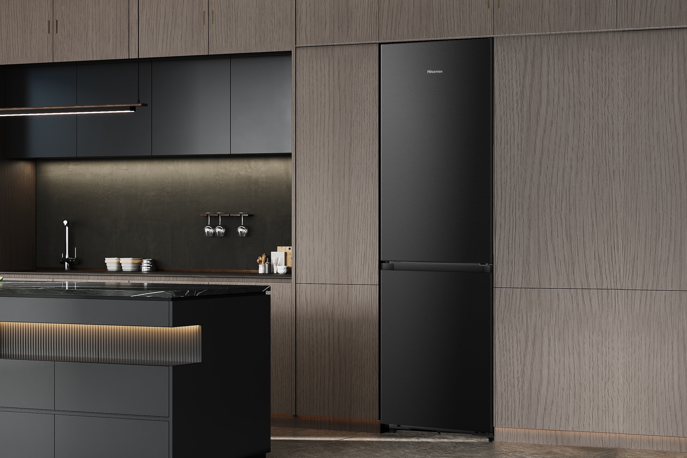 Hisense Kühl-/Gefrierkombination »RB3K330SAFC« 185,6 cm hoch 59,5 cm breit Total NoFrost