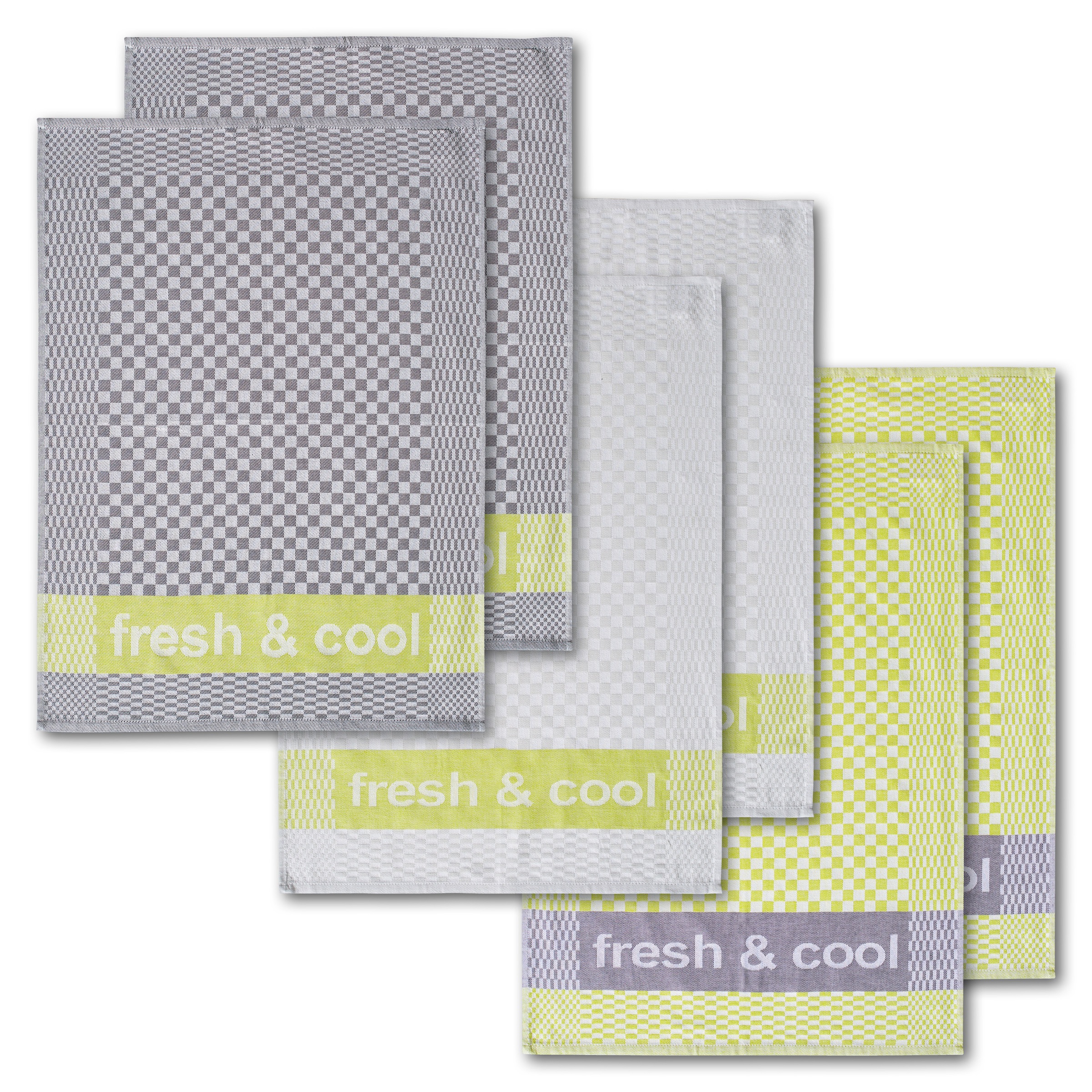 Dyckhoff Geschirrtuch "Fresh & Cool, Maße je Tuch ca. 50x70 cm" mit drei ve günstig online kaufen