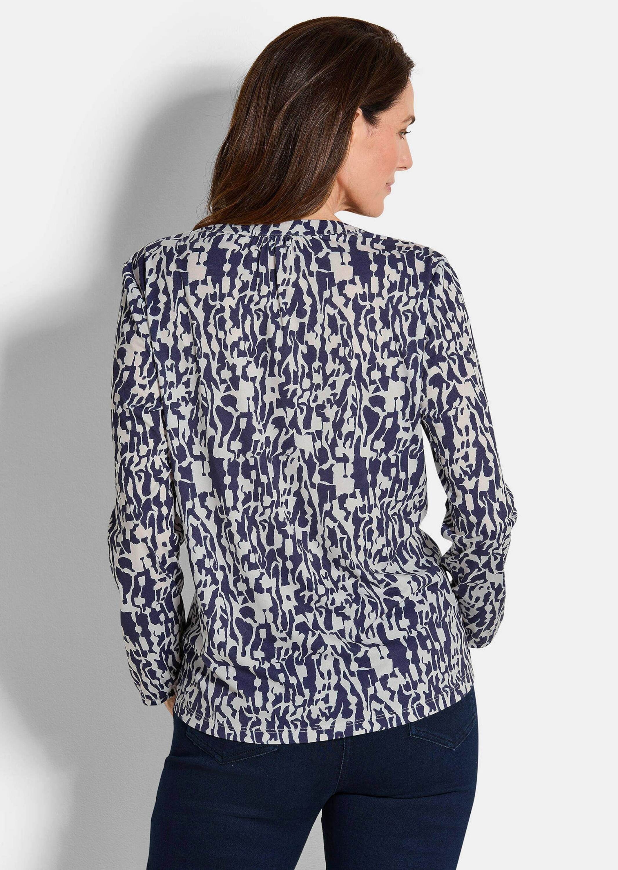 GOLDNER Kurzarmbluse »Blusenshirt in femininer Form«