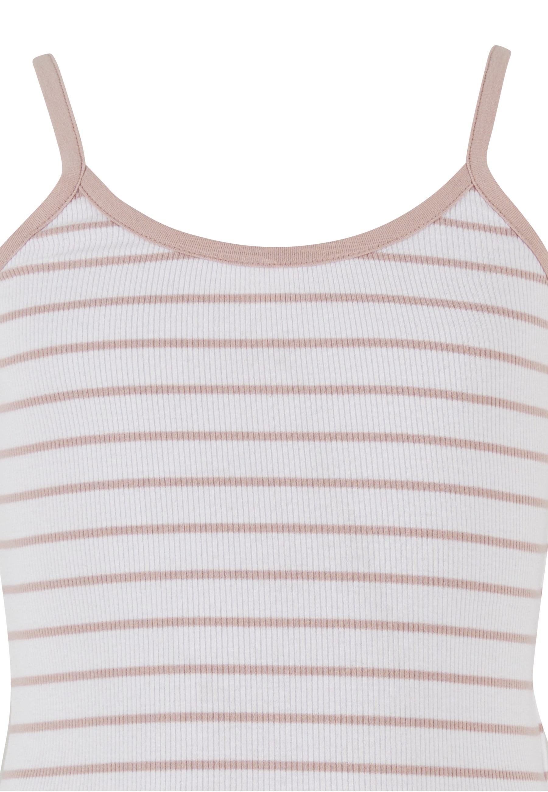 URBAN CLASSICS Muskelshirt »Urban Classics Girls Striped Rib Basic Top« 1 Stk.