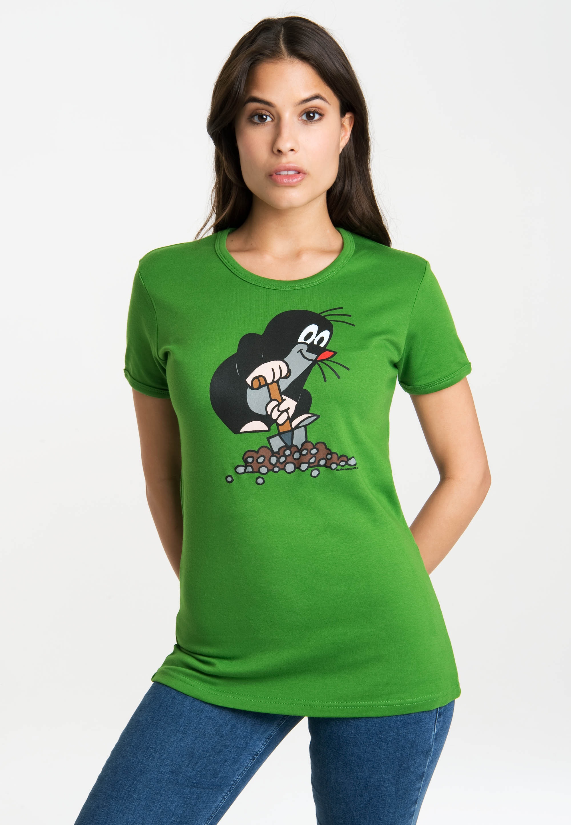 Maulwurf«, Originaldesign kaufen kleine | für LOGOSHIRT mit BAUR lizenziertem »Der T-Shirt