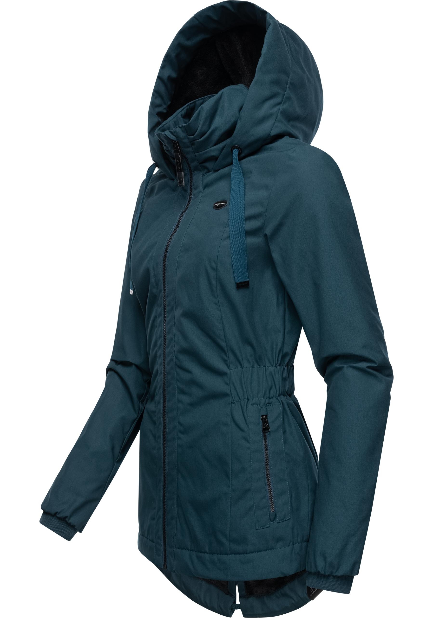 Ragwear Outdoorjacke »Varvarra«, mit Kapuze, stylische Übergangsjacke mit großer Kapuze