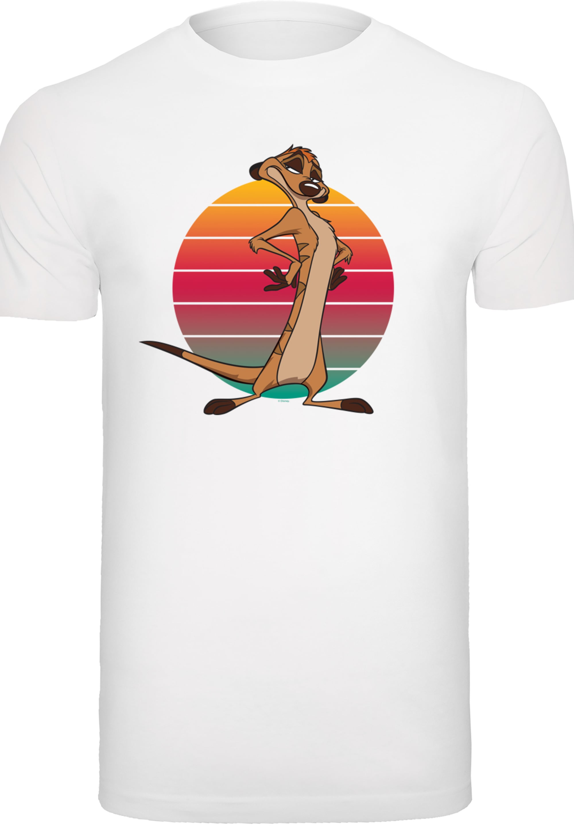 F4NT4STIC T-Shirt »Disney König der Löwen Timon Sunset«, Print