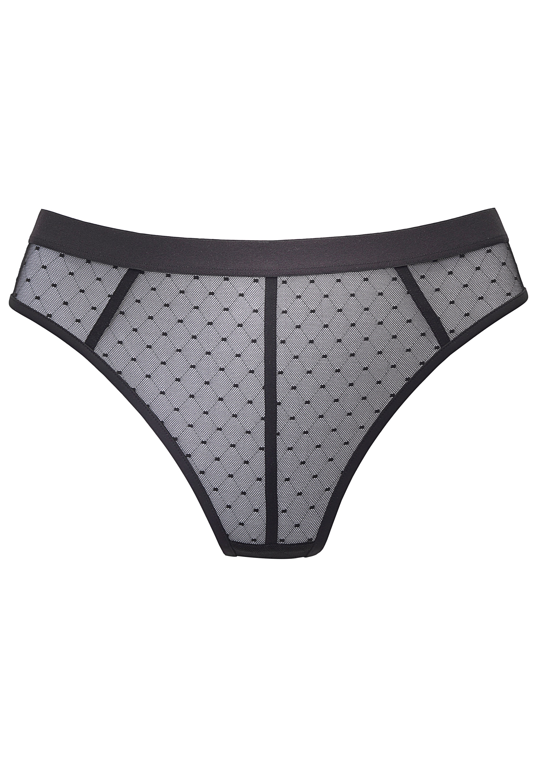 Vivance String »Ava« aus transparentem Mesh in Pünktchen-Optik, transparente Unterwäsche